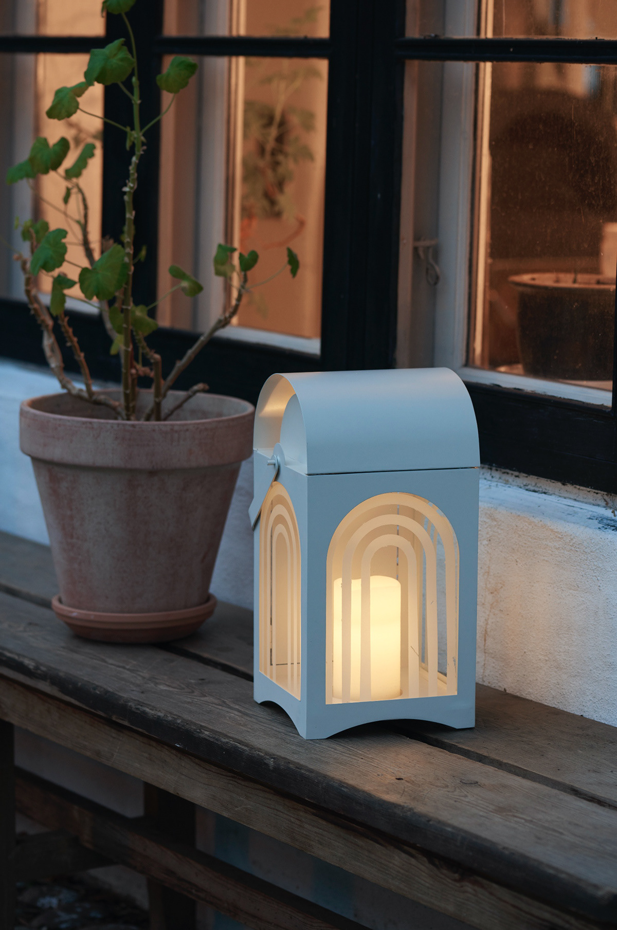 Sheet metal lantern