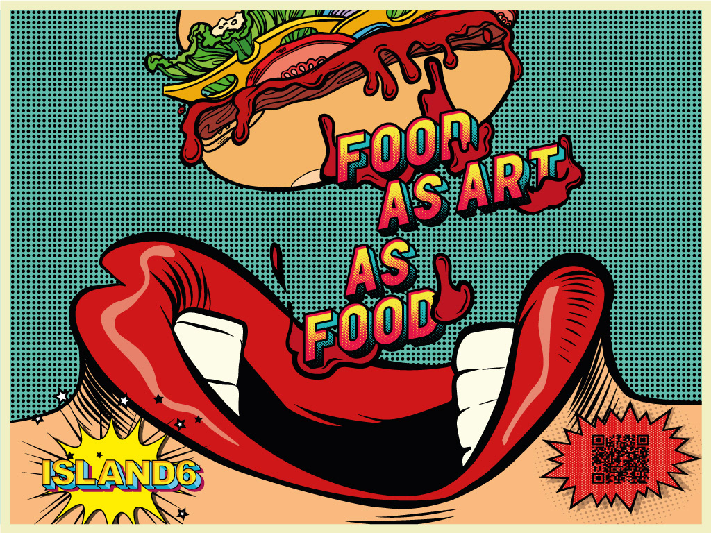 “Food As Art As Food” exhibition poster