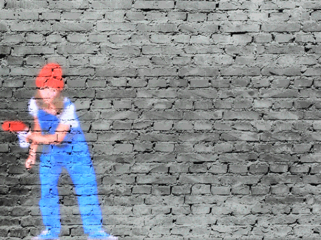 "Bricks Marked For Demolition" by island6 Art Collective (Liu Dao)