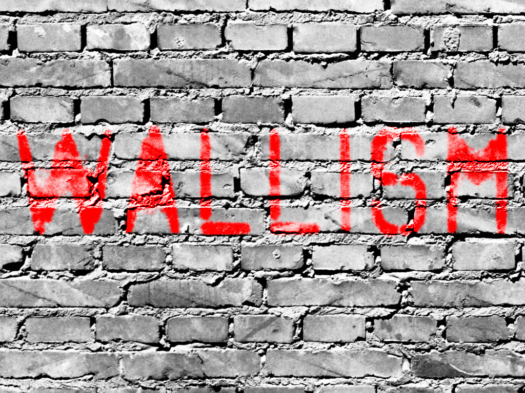 Poster of the exhibition "Wallism" at island6 ShGarden