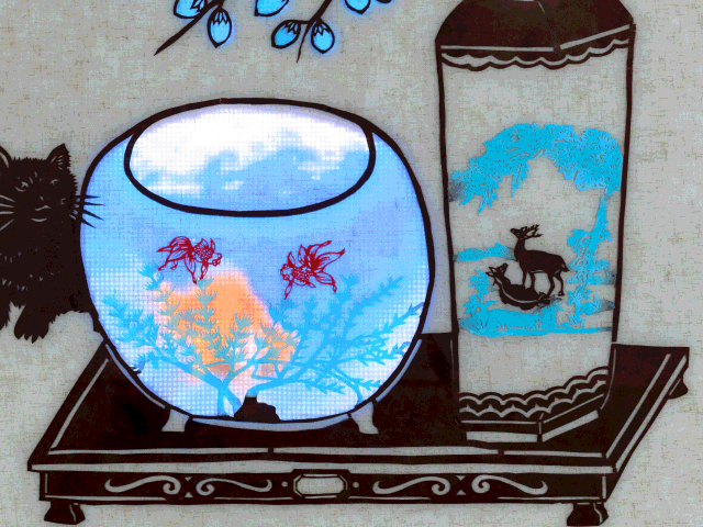 "The Cat Who Guards The Lotus Jar" by island6 Art Collective (Liu Dao)