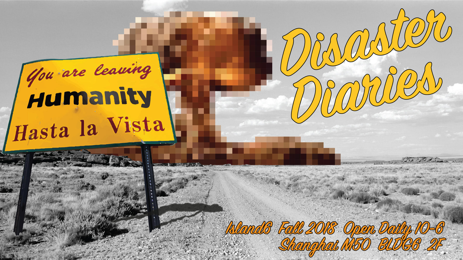 “Disaster Diaries” exhibition poster
