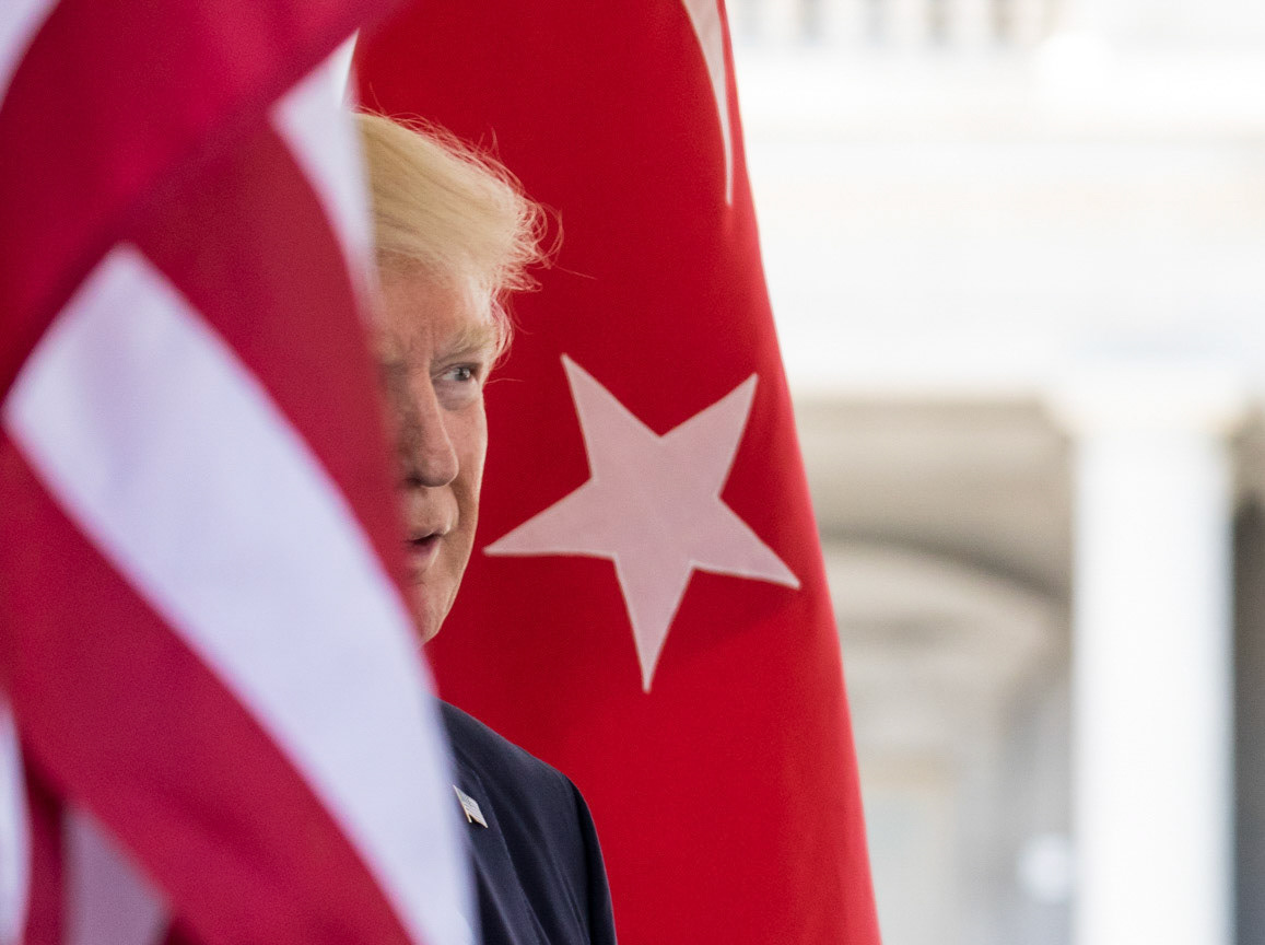 President Trump welcomed  President Recep Tayyip Erdogan of Turkey, at the West Wing Portico (North Lawn) of the White House, On Monday, May 15, 2017. (Photo by Cheriss May)