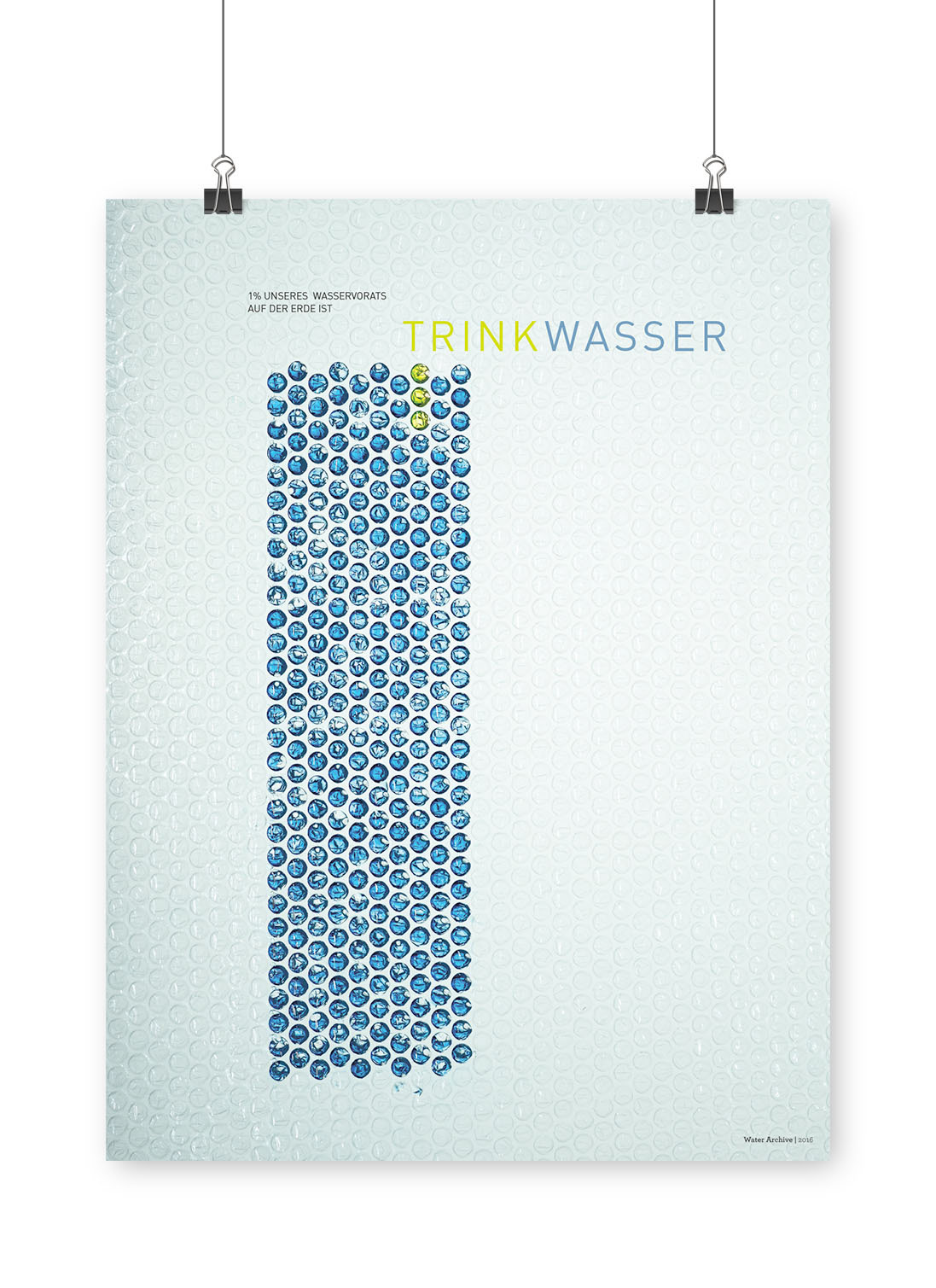 Plakatvorderseite zum Thema Trinkwasser