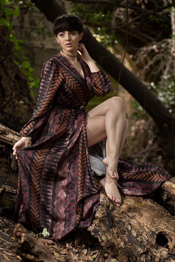 Model Roberta Zammit at Buskett, Malta