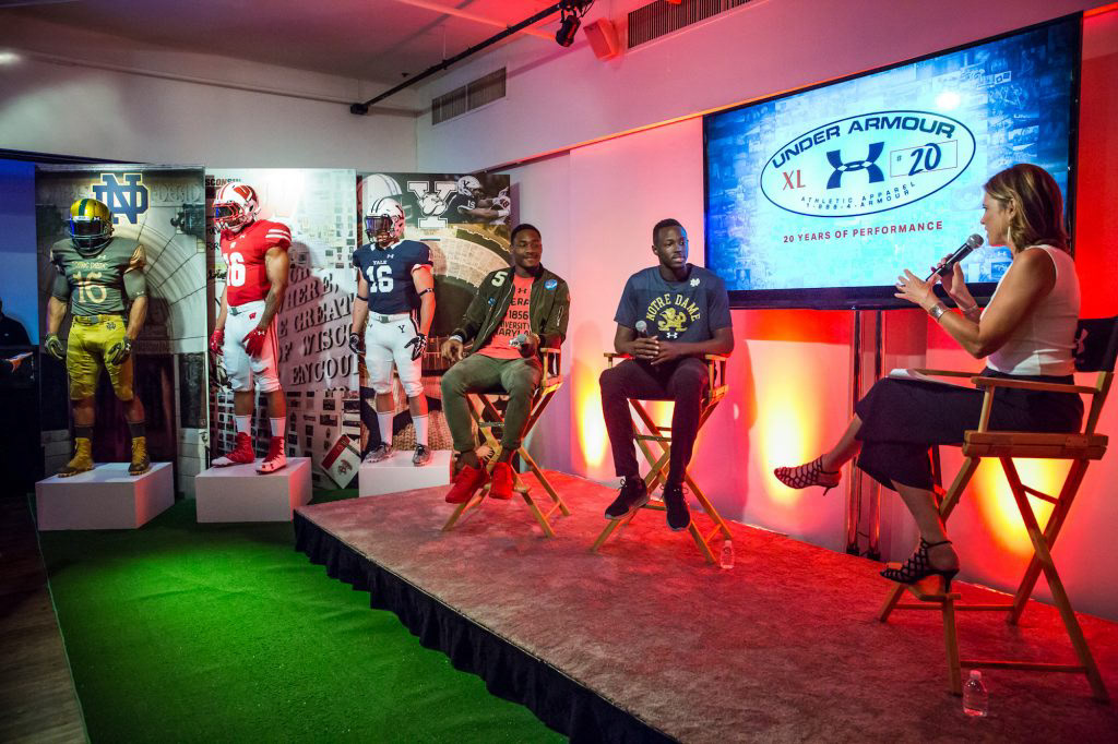 Stefon Diggs, Jerian Grant, and Hannah Storm