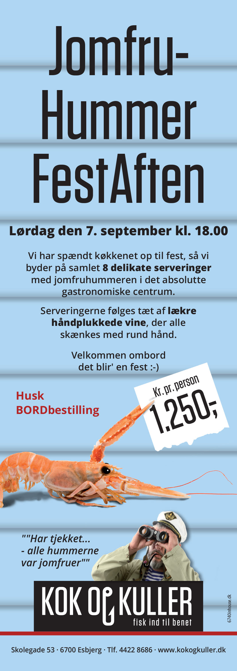 Hand-out til restaurant