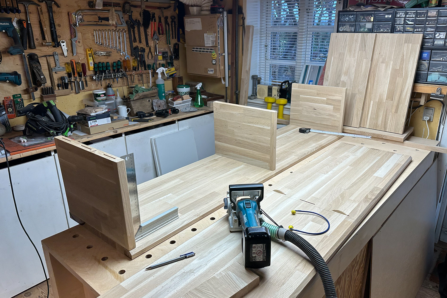 Samling af de udskårne plader