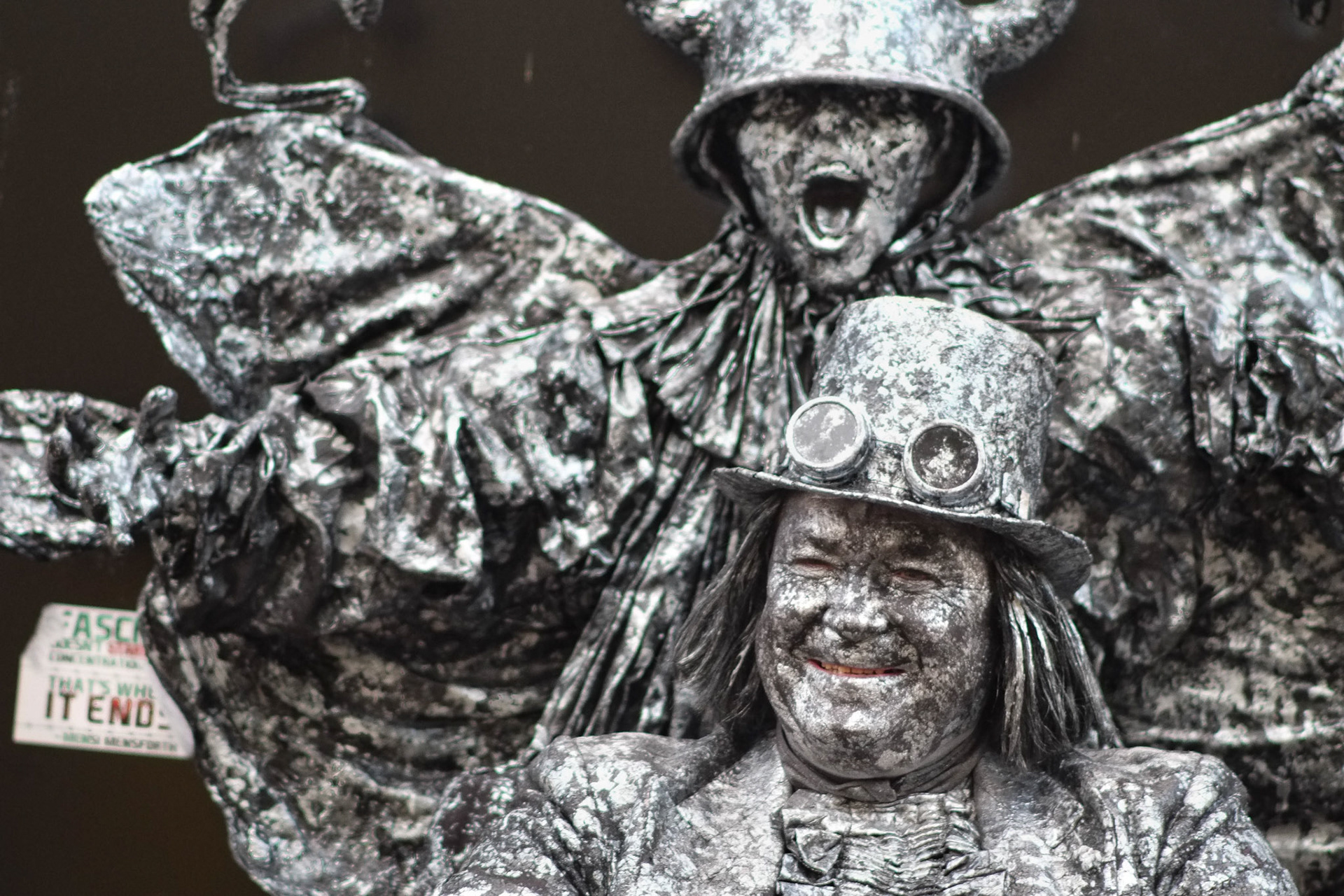 Frozen Statue, Northumberland Street, Newcastle