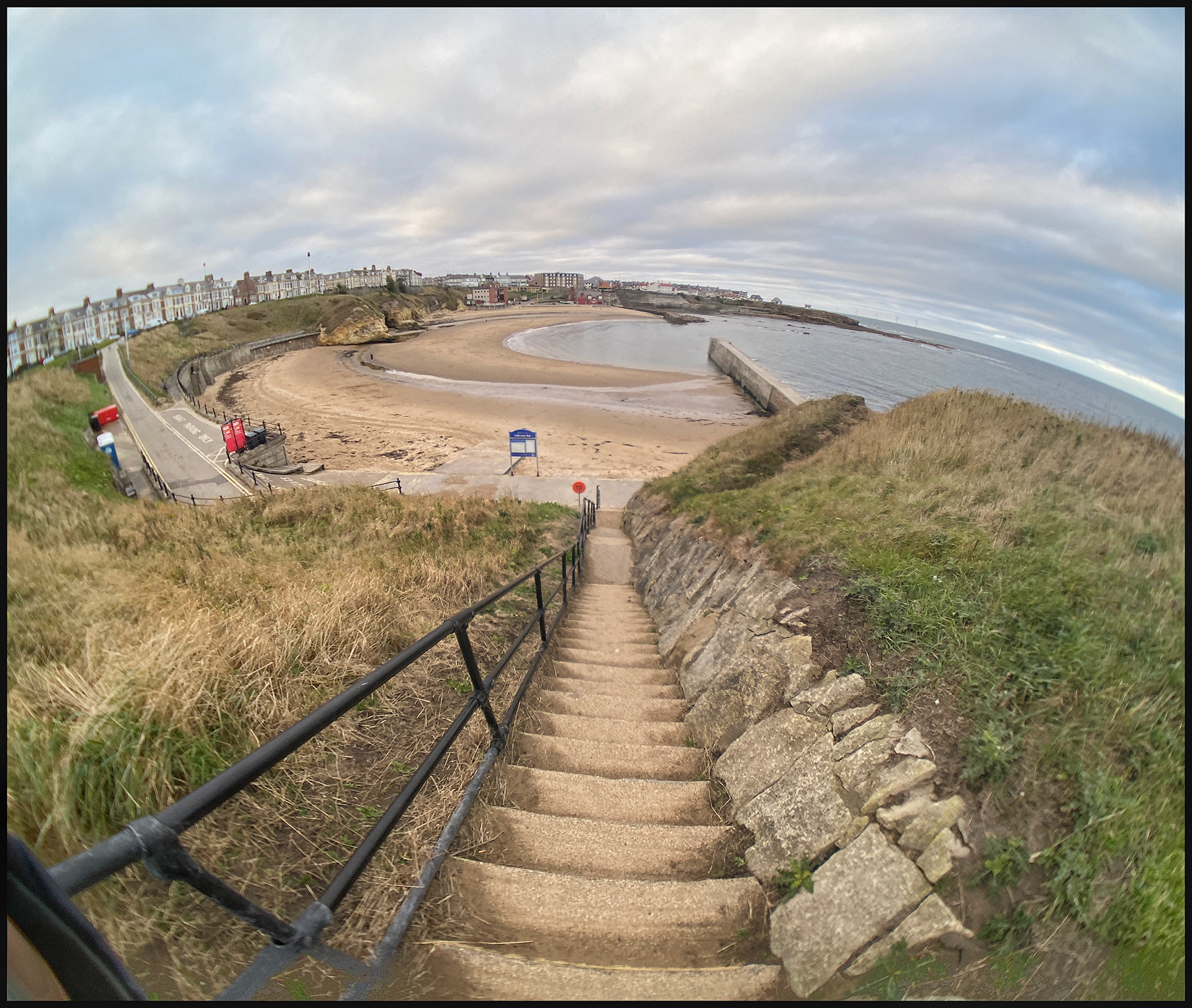 Cullercoats Bay -iPhone plus fisheye lens