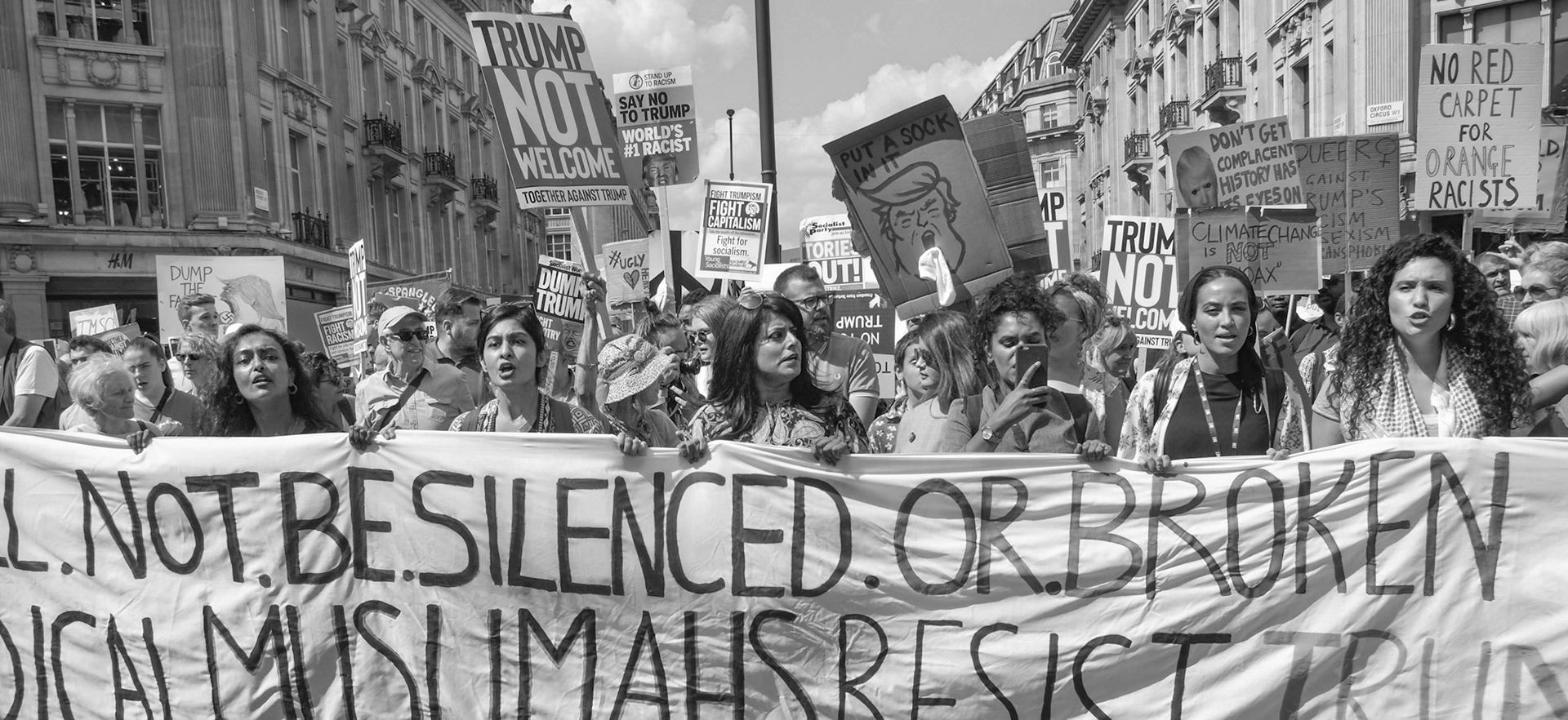 Trump Protest, Oxford Circus, London