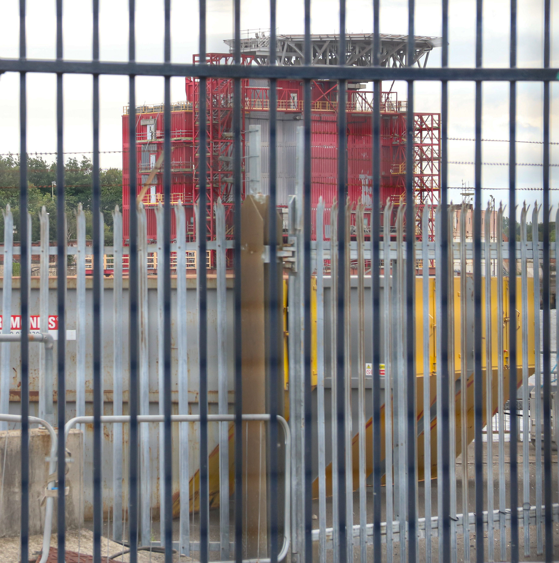 Gas platform construction