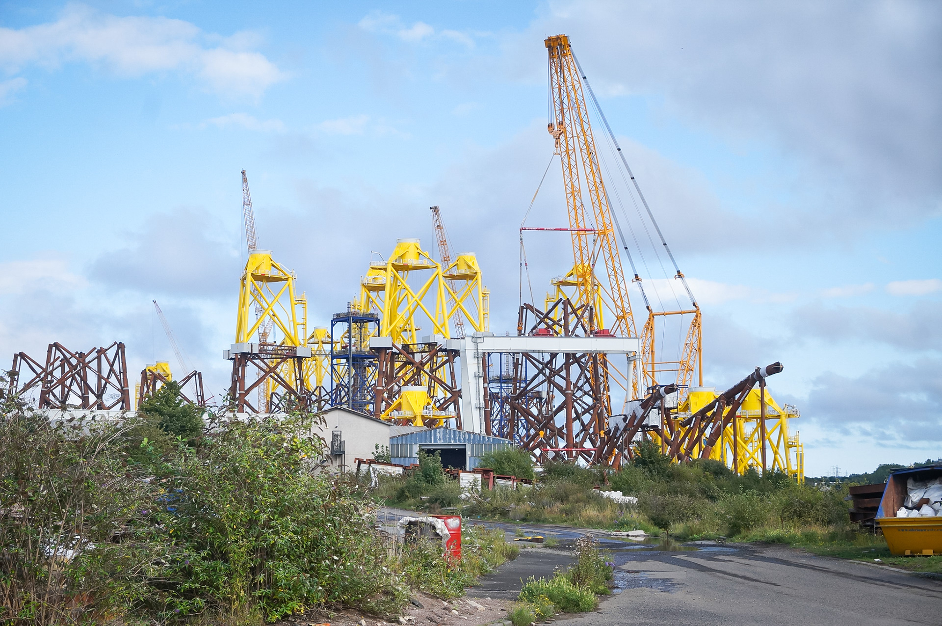 Wind turbine construction, Wallsend