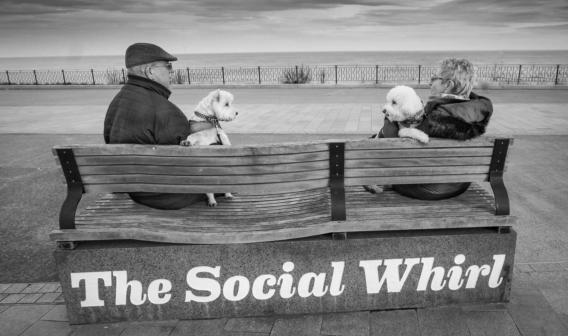 Man and wife, Whitley Bay Plaza