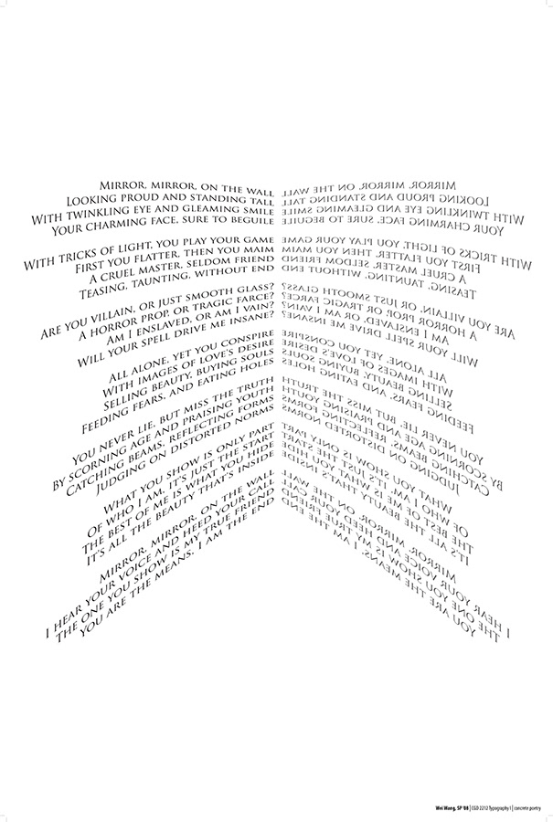 08SP_Wang, Wei_concrete poetry
