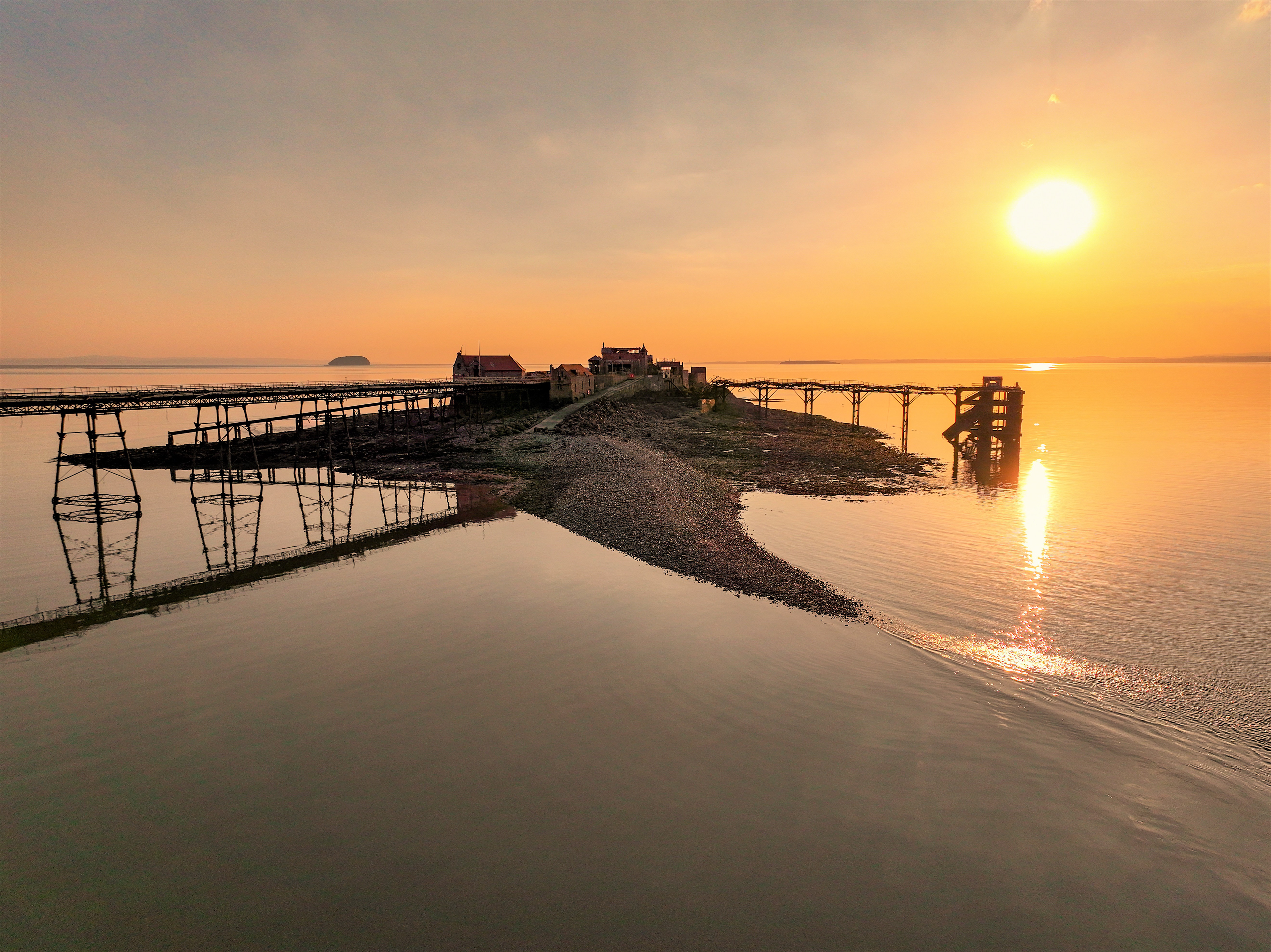 Sunset over WSM Old Pier