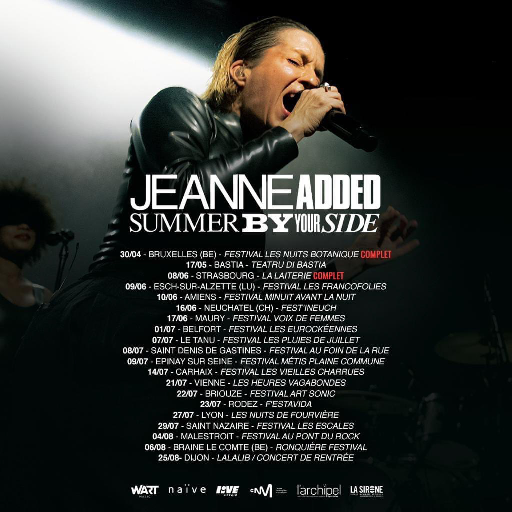 Photo pour le visuel de la tournée de Jeanne Added