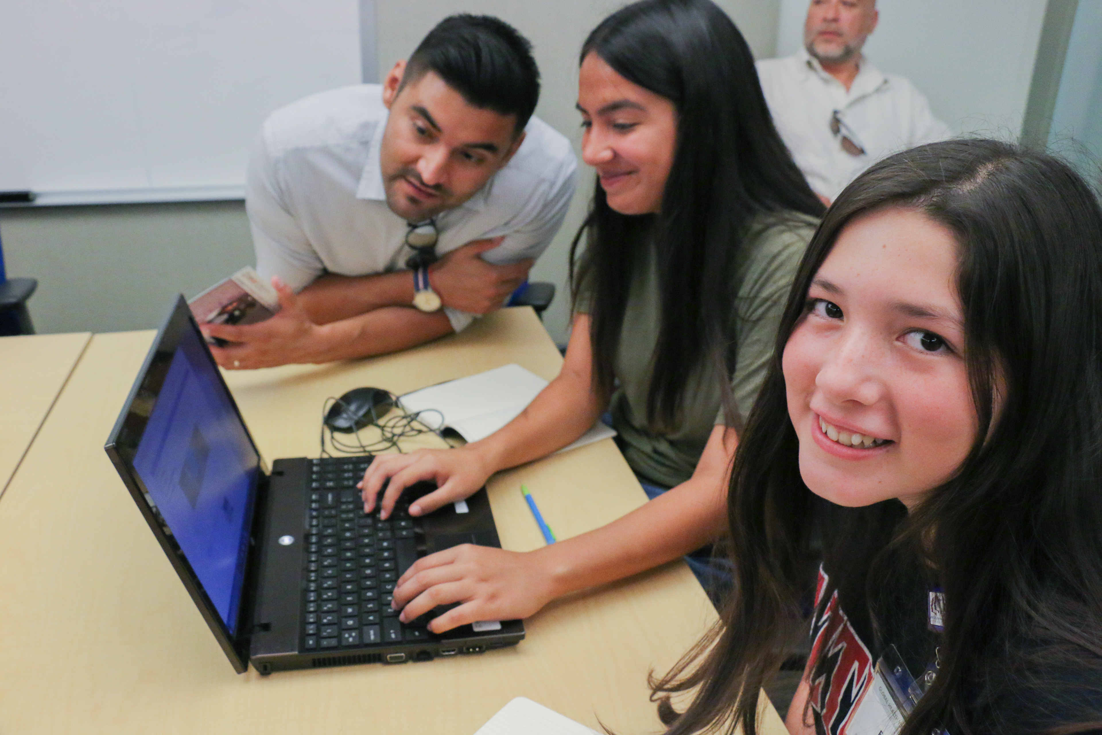 Students try their hand at mapping water resources during the Global Health Youth Summit, a weeklong workshop that exposes traditionally underrepresented high school students to careers in global health.