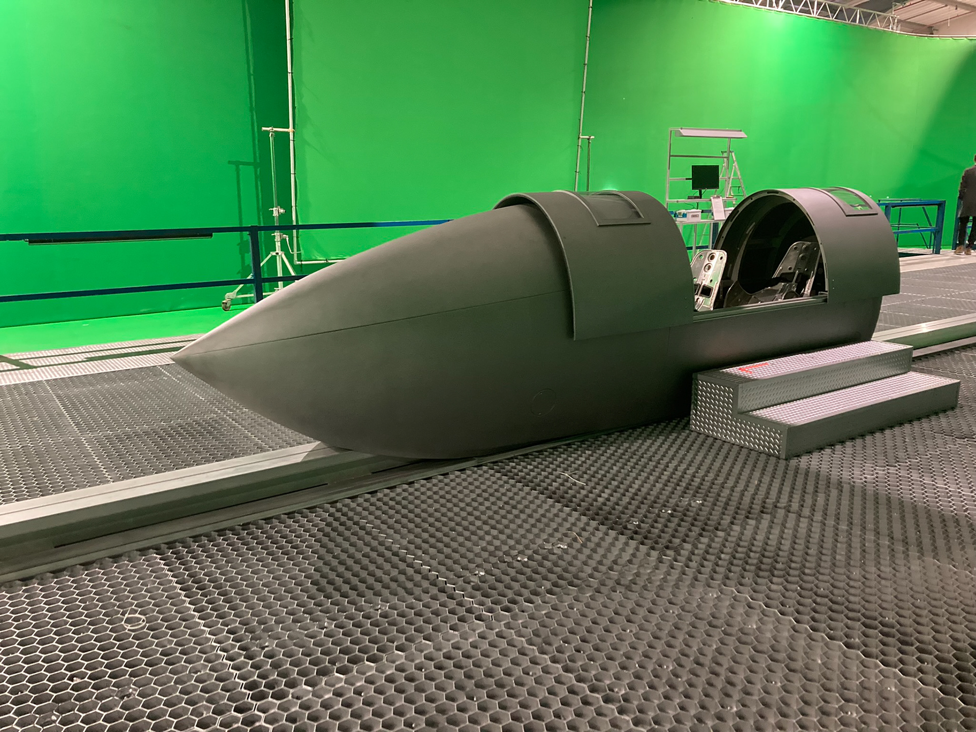 Time Travel Pod - On Set