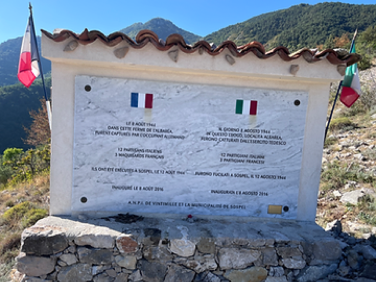 WW2 Memorial above Sospel