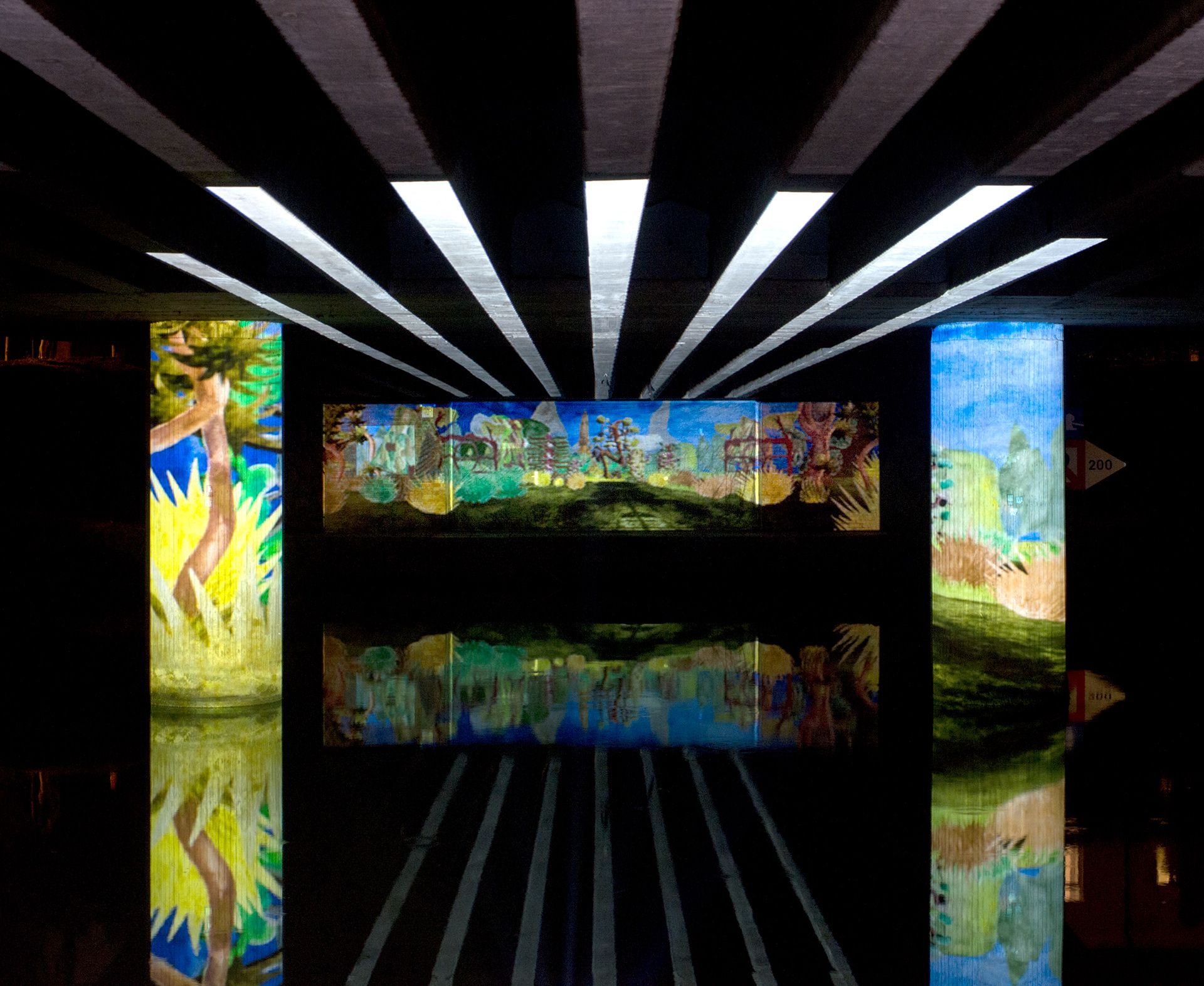 Présentation at Prule Bridge with Unreal Bonfire, Ljubjana, Slovenia, 2021