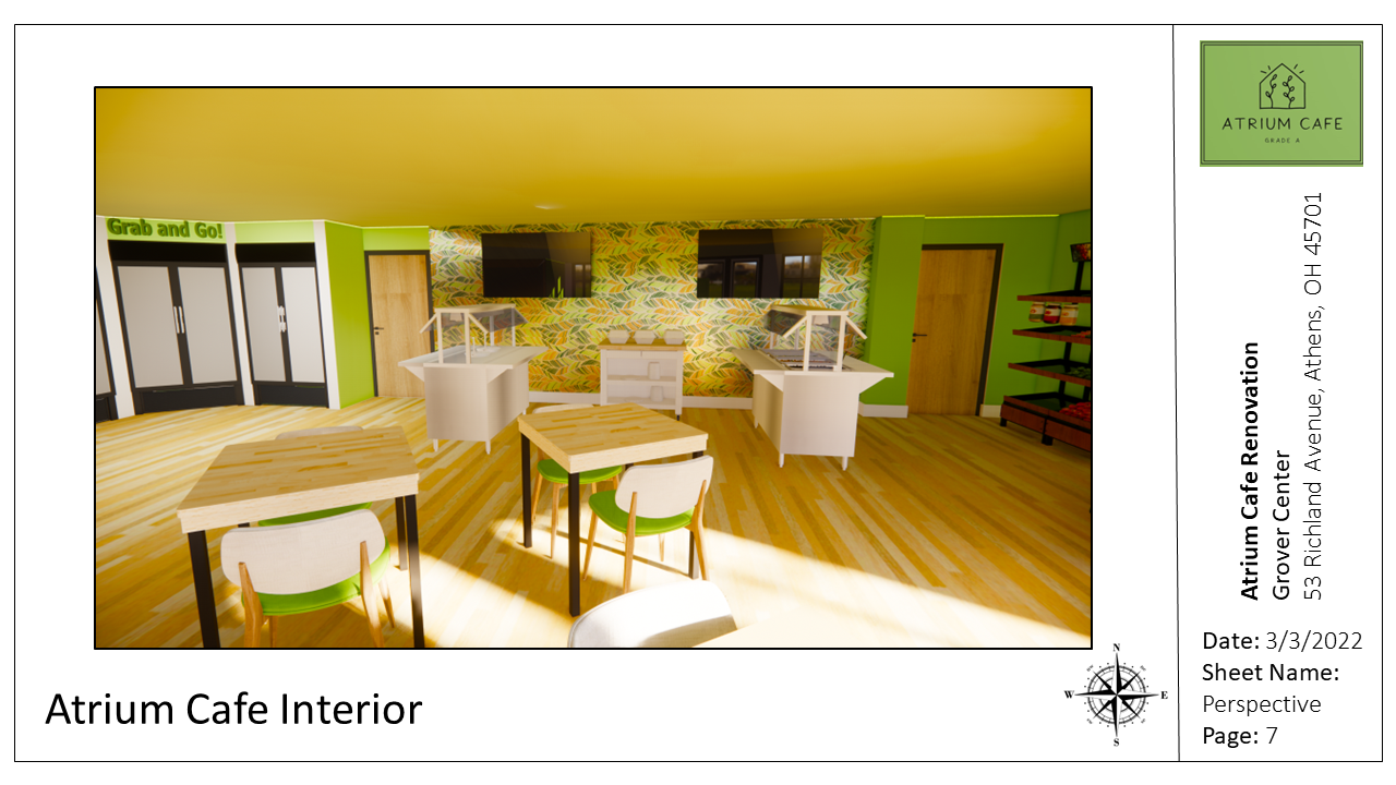 Digital Portfolio of Maellie-Jade Jean-Francois - Atrium Cafe Renovation