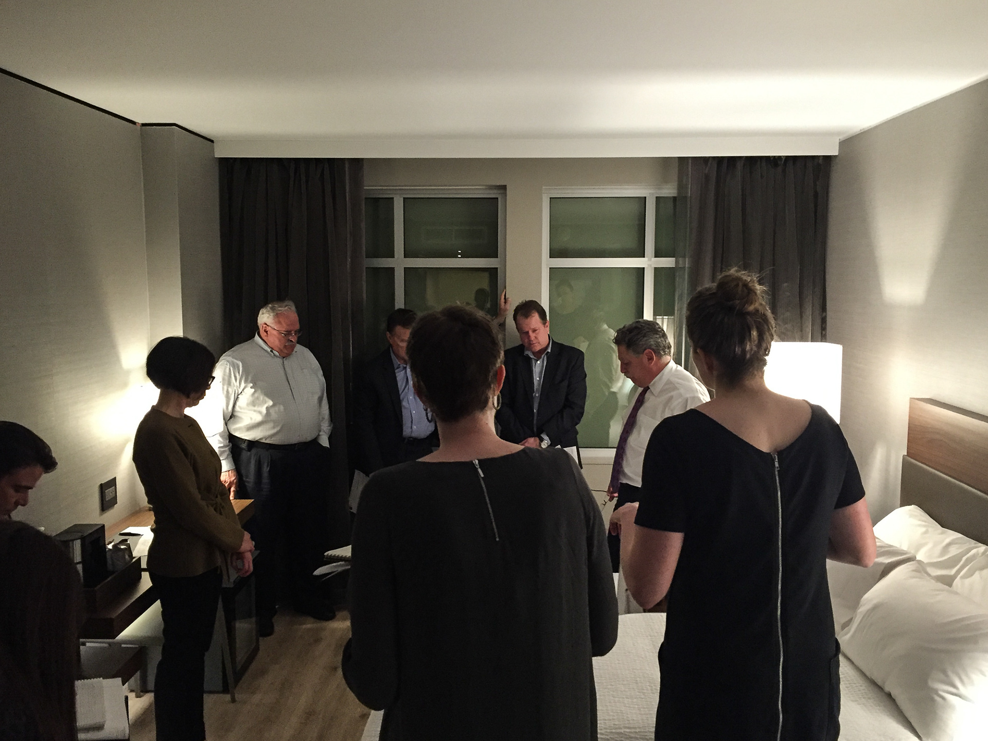 Mock up room inspection by Marriott