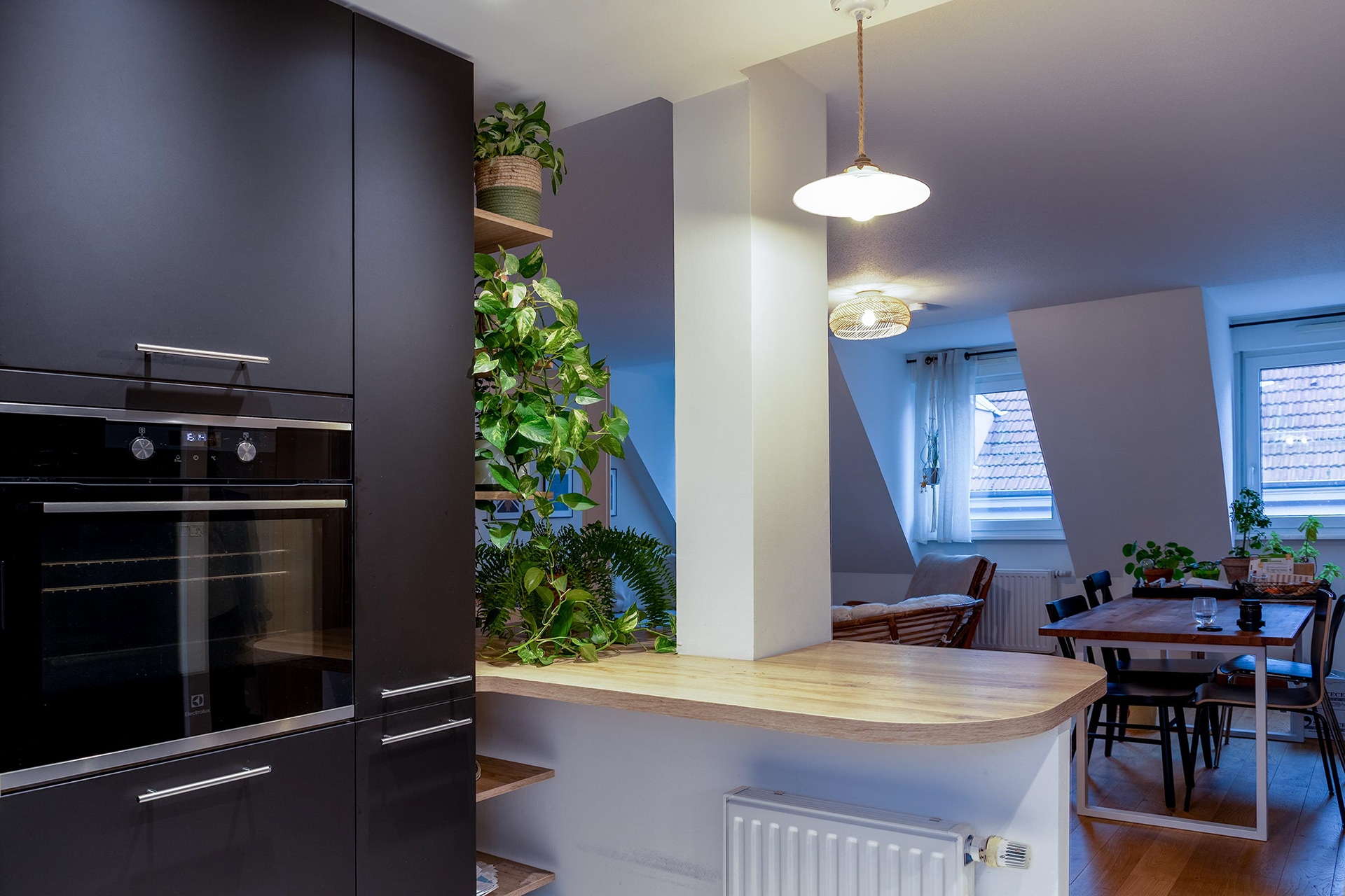 Photo cuisine ouverte pour vente immobilière Strasbourg