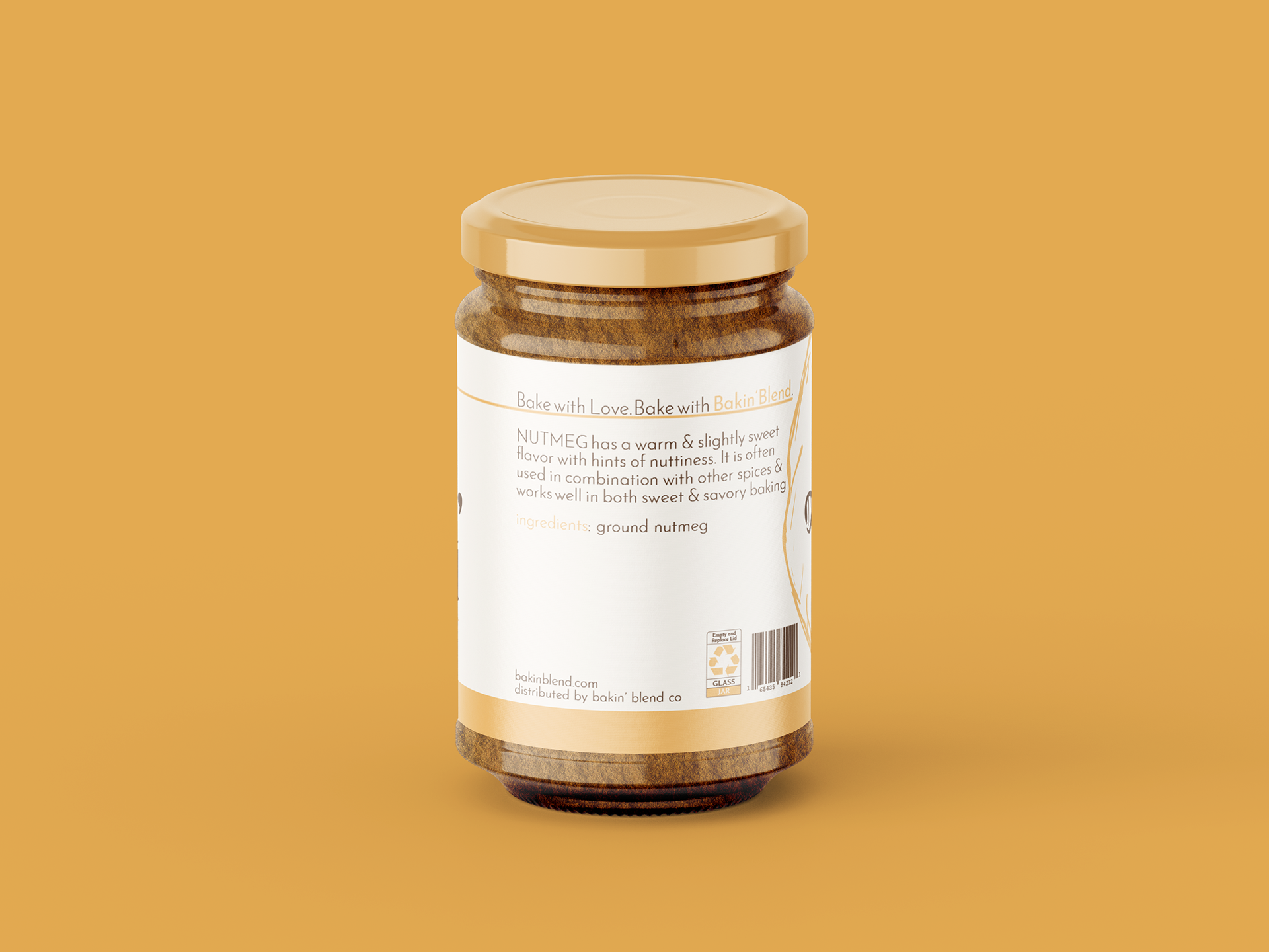 Ground Nutmeg Label Back
