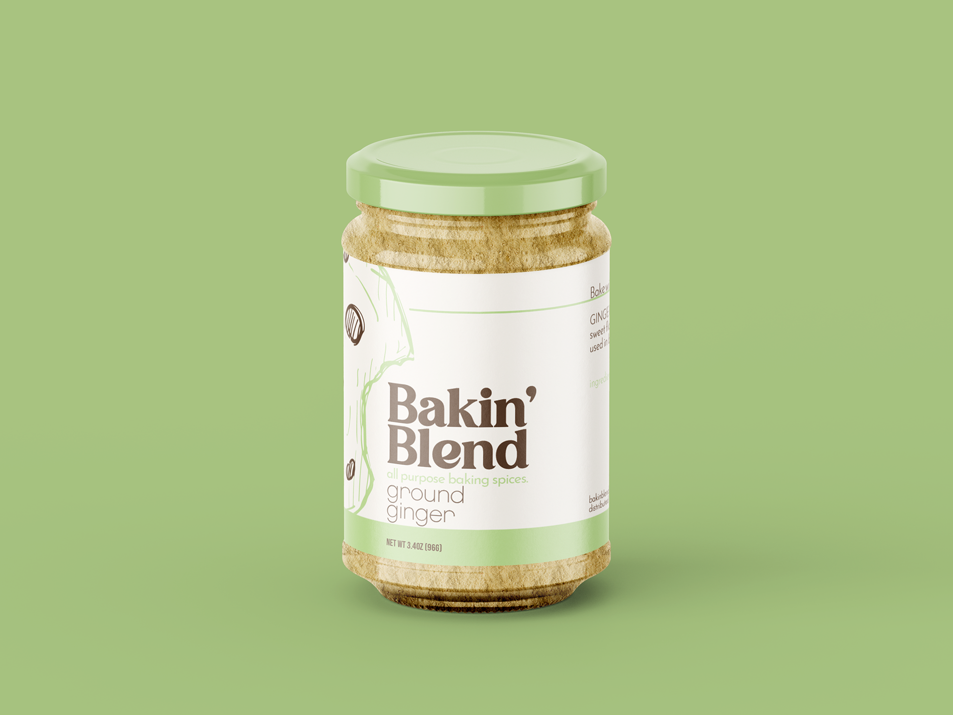 Ground Ginger Label Front