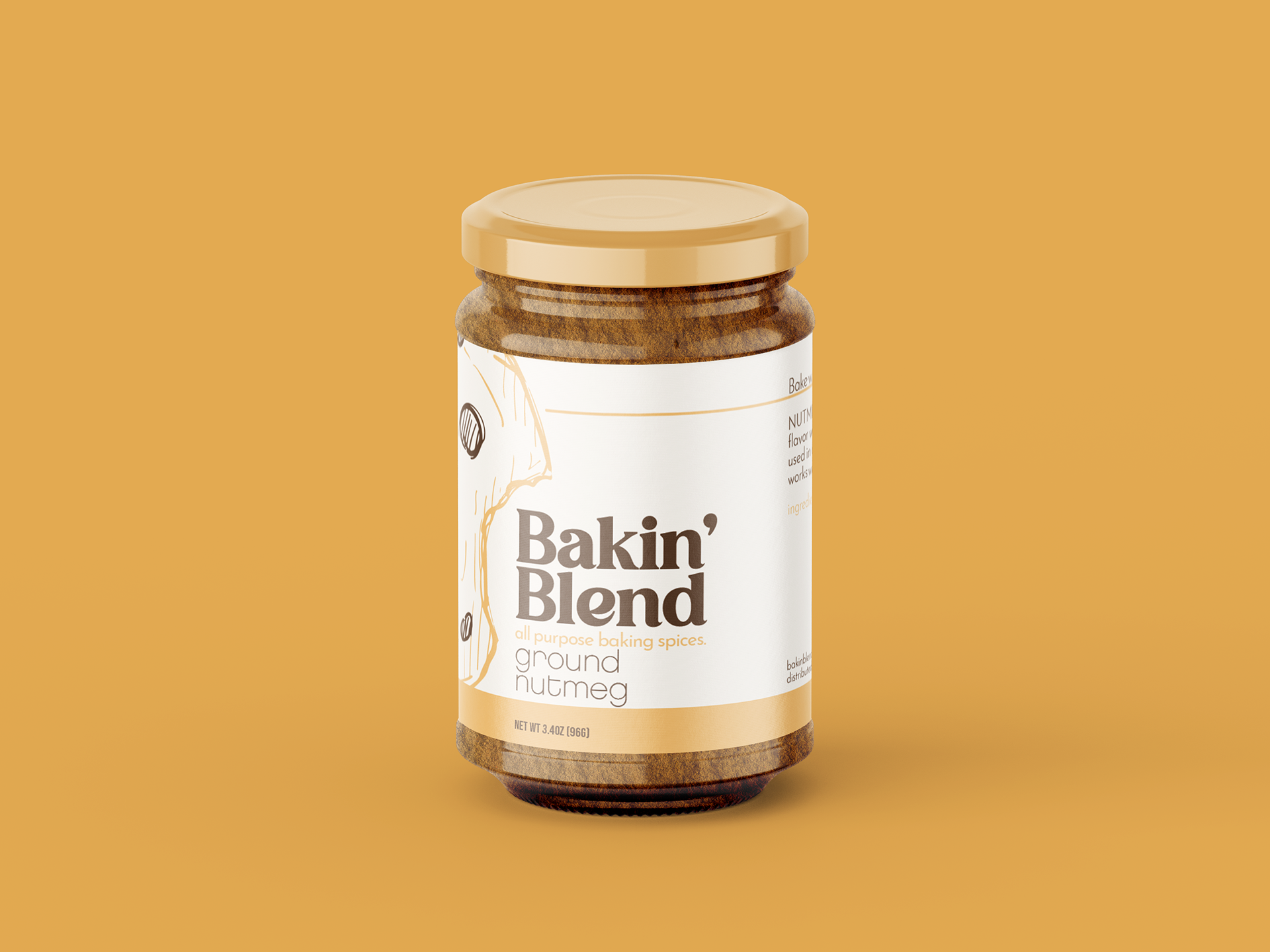 Ground Nutmeg Label Front