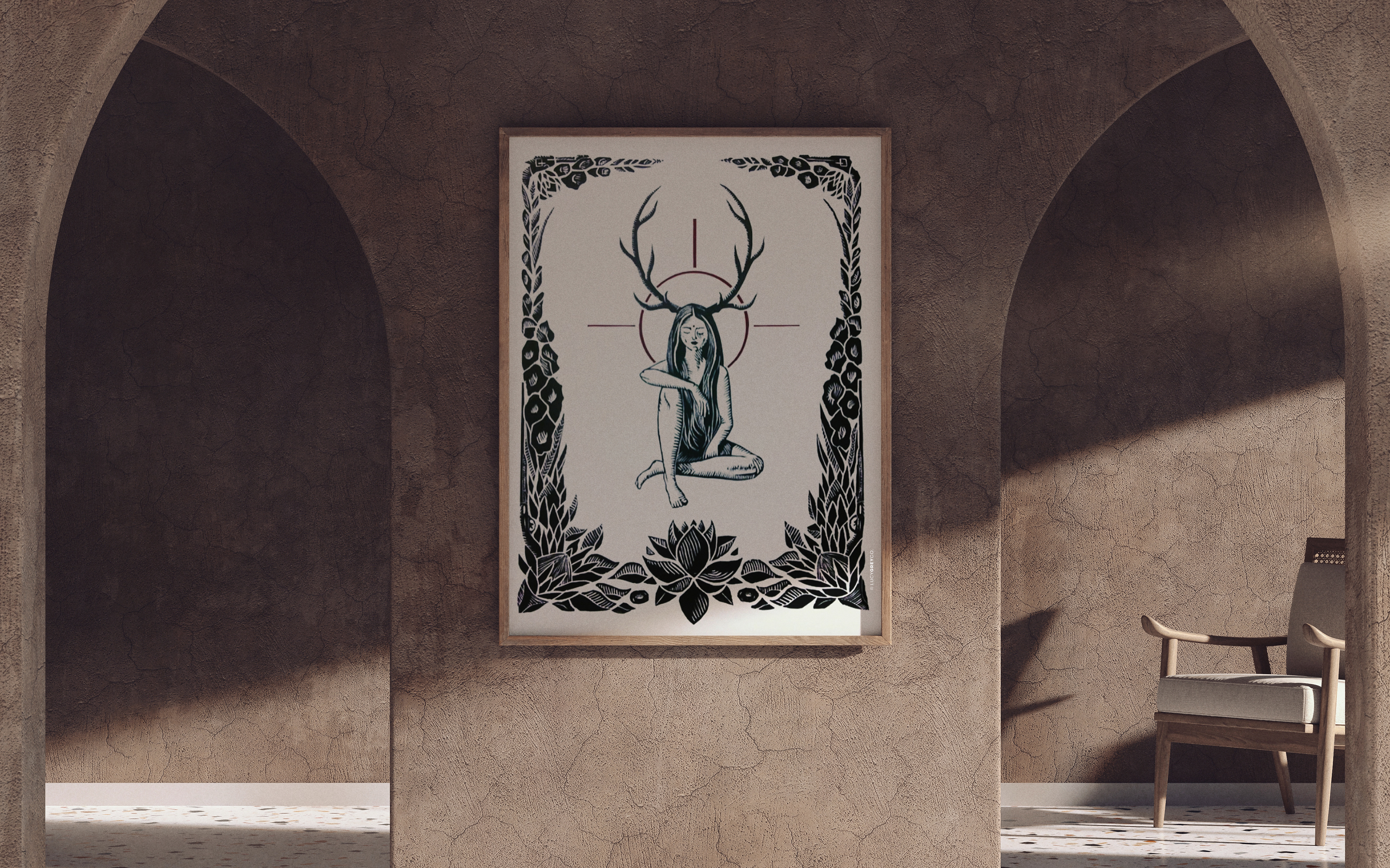 "Prey Tell" Award Winning Woodcut and Screen Print