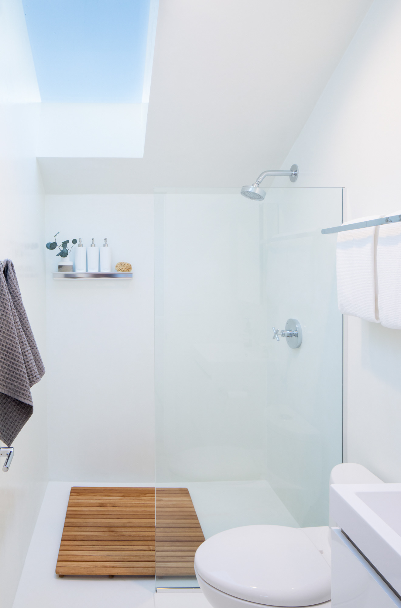 Bold skylight in the bathroom