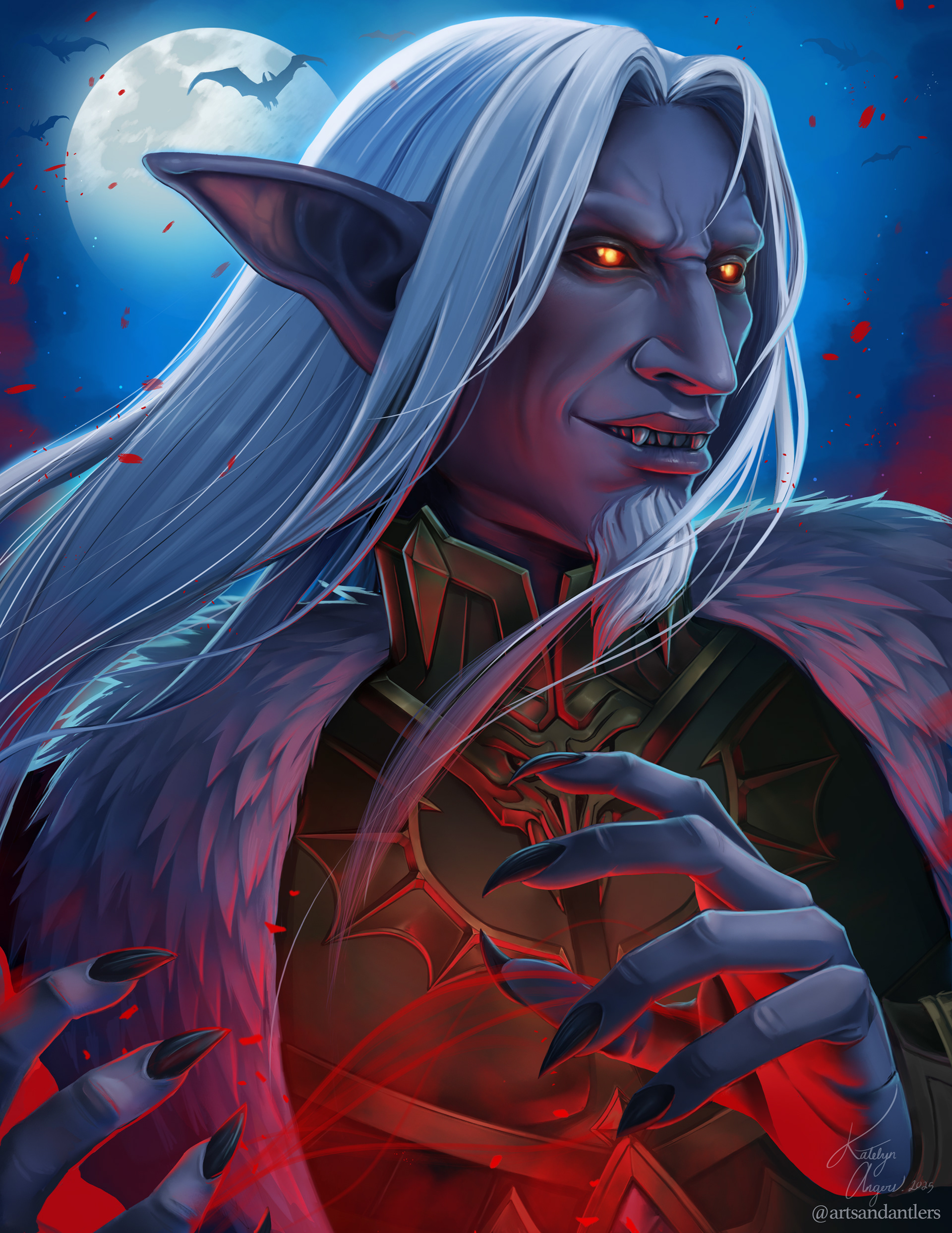 Prince Renathal from World of Warcraft: Shadowlands (fan art)