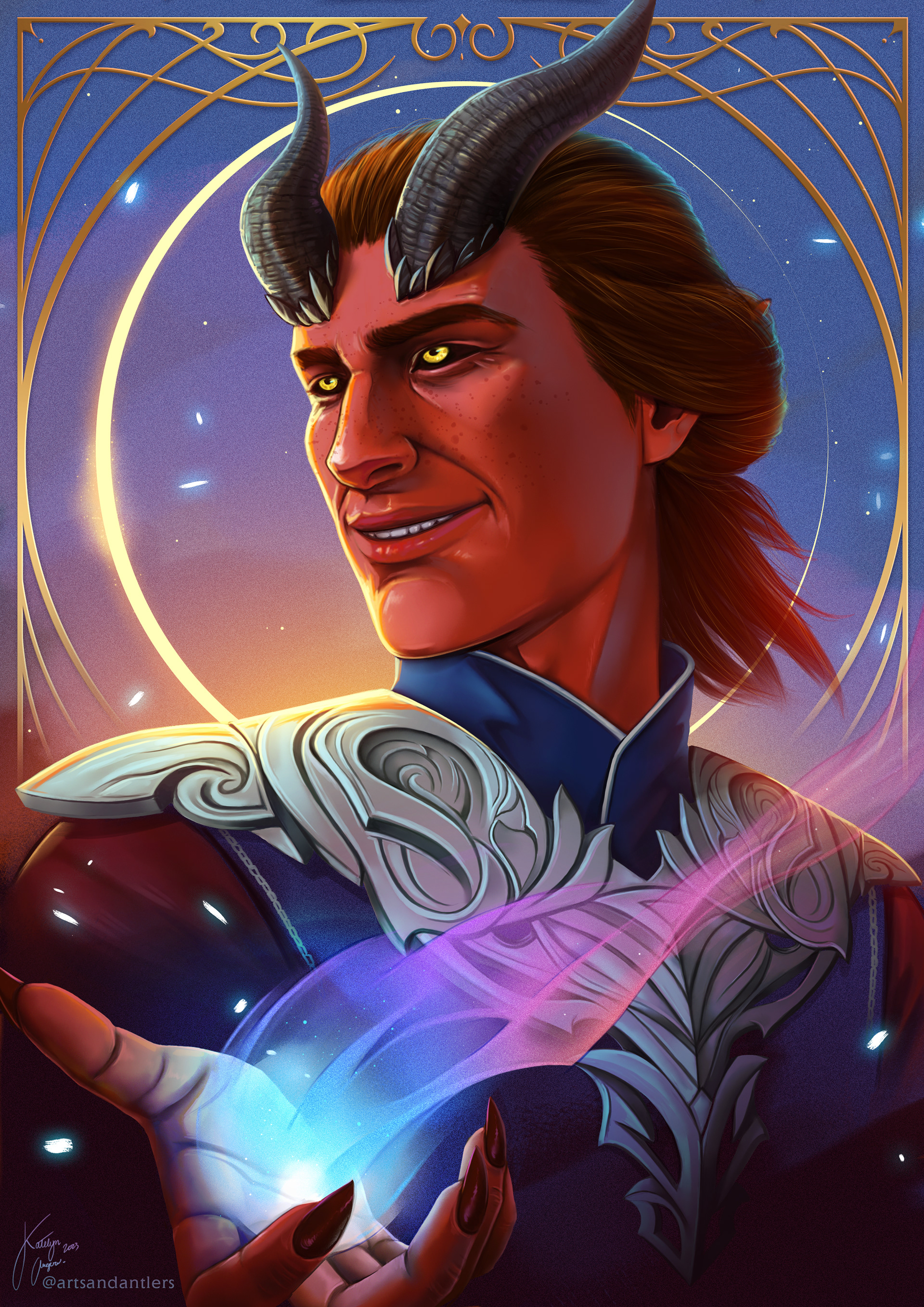 Rolan from Baldur's Gate 3 fanart for a fanart contest