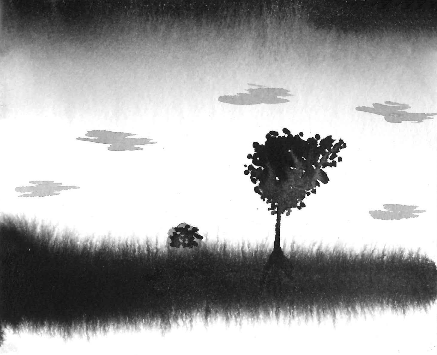 Sumi ink on paper, 2025 