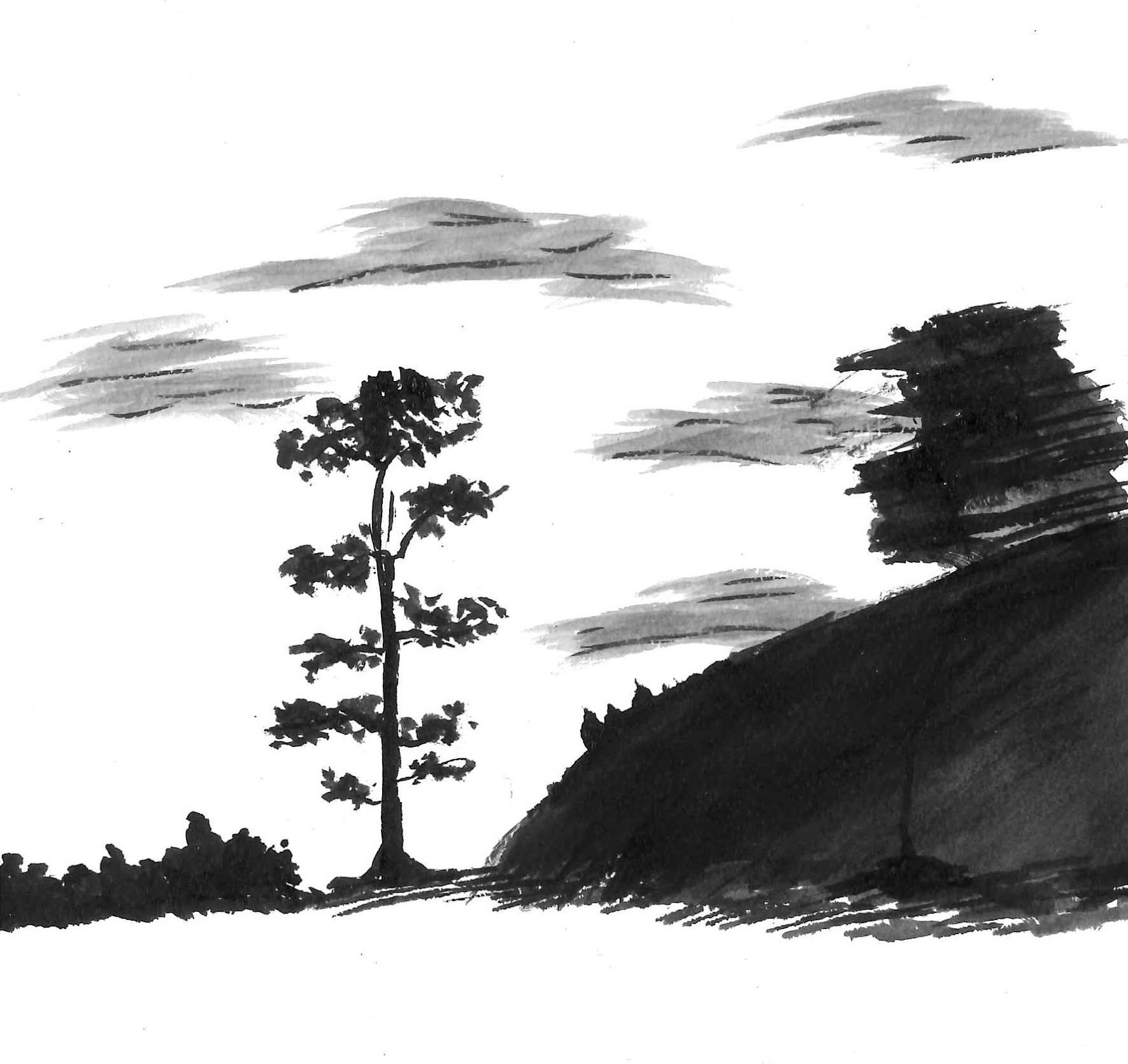 Sumi ink on paper, 2025 