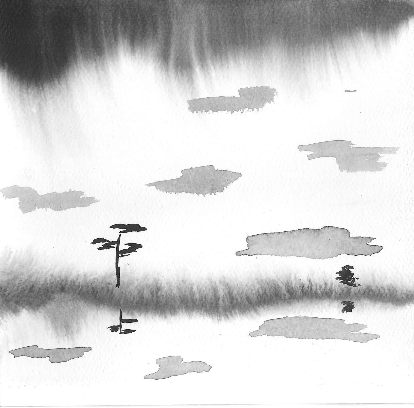 Sumi ink on paper, 2025 