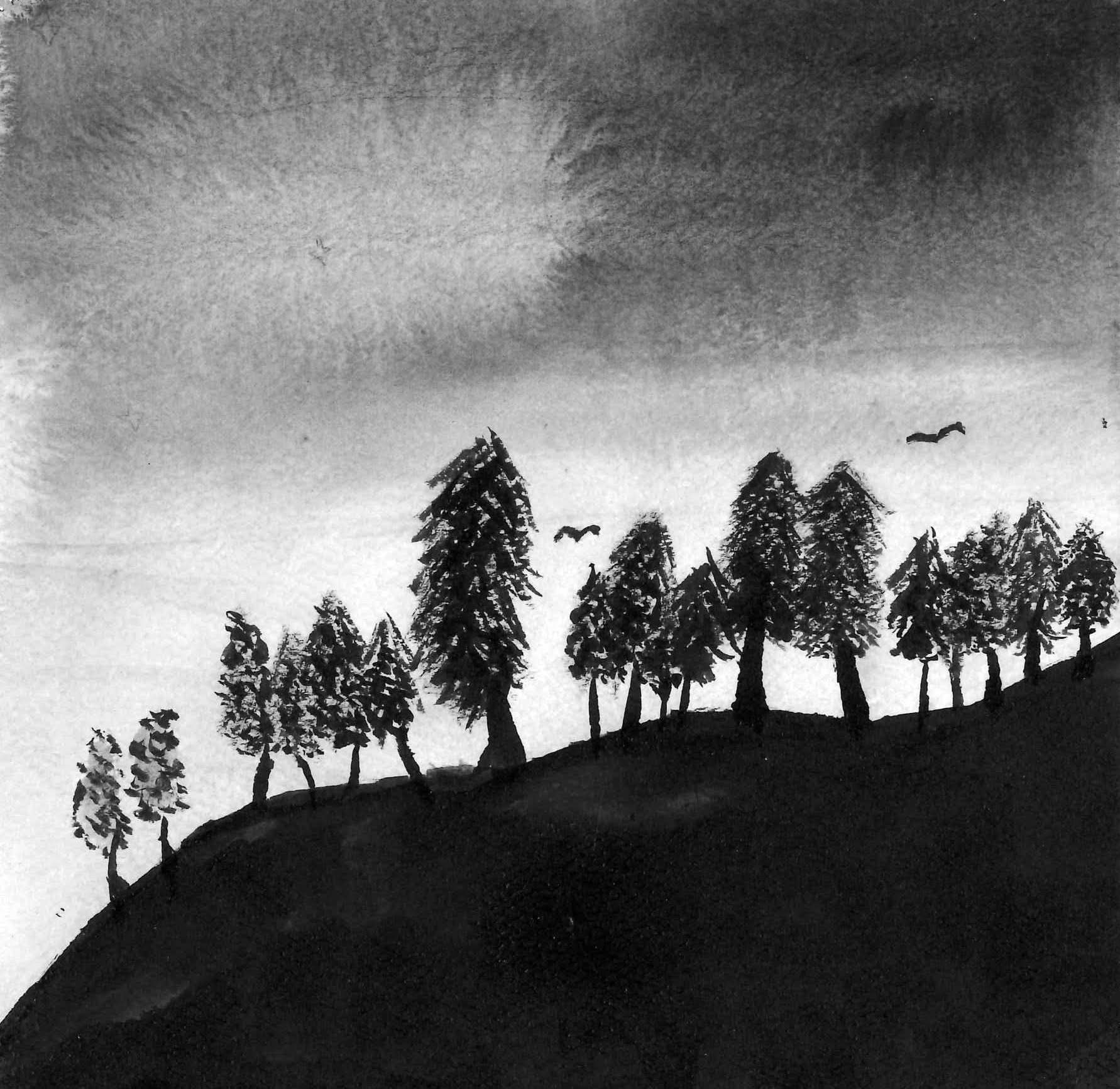 Sumi ink on paper, 2025 