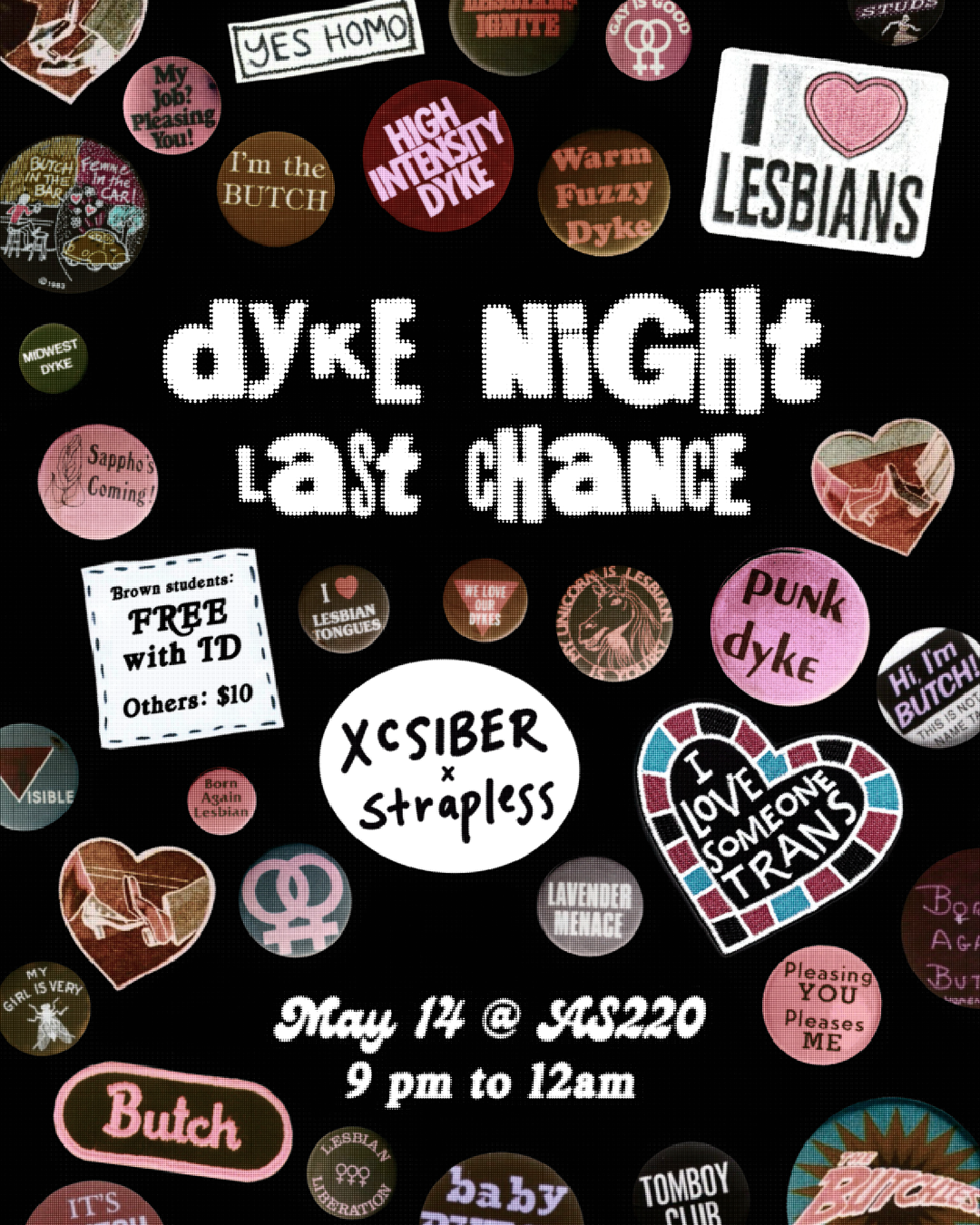 Show poster for Strapless band.