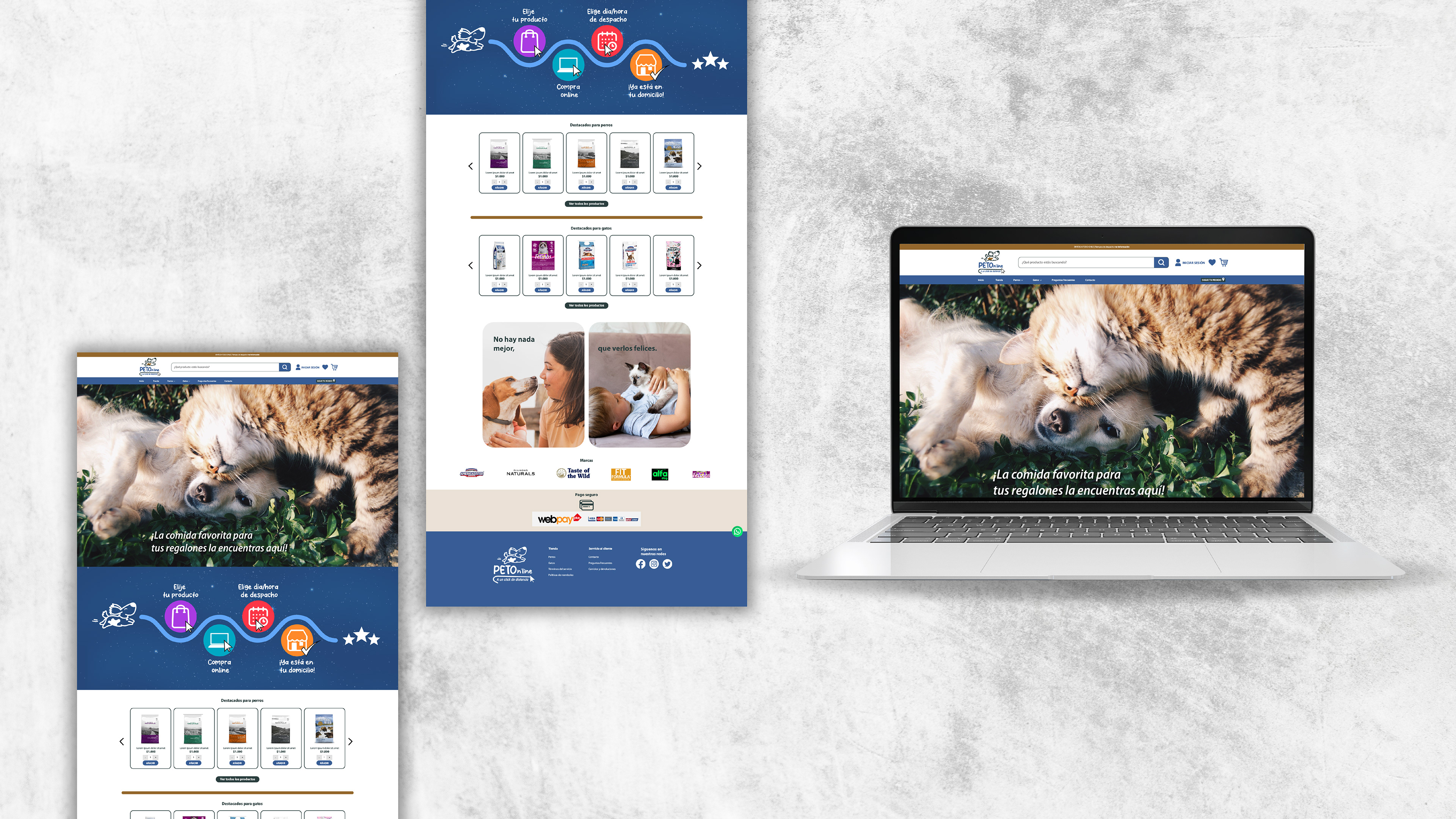 Diseño web para PETOnline