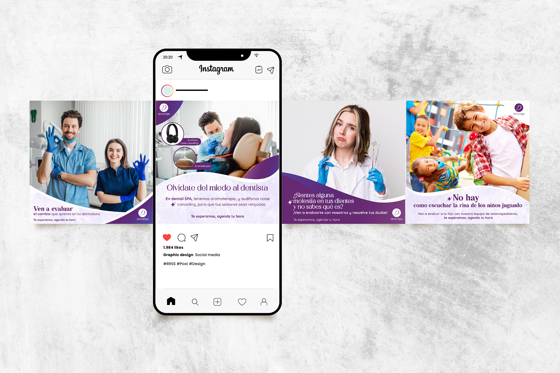 Diseño de redes sociales para Dental SPA