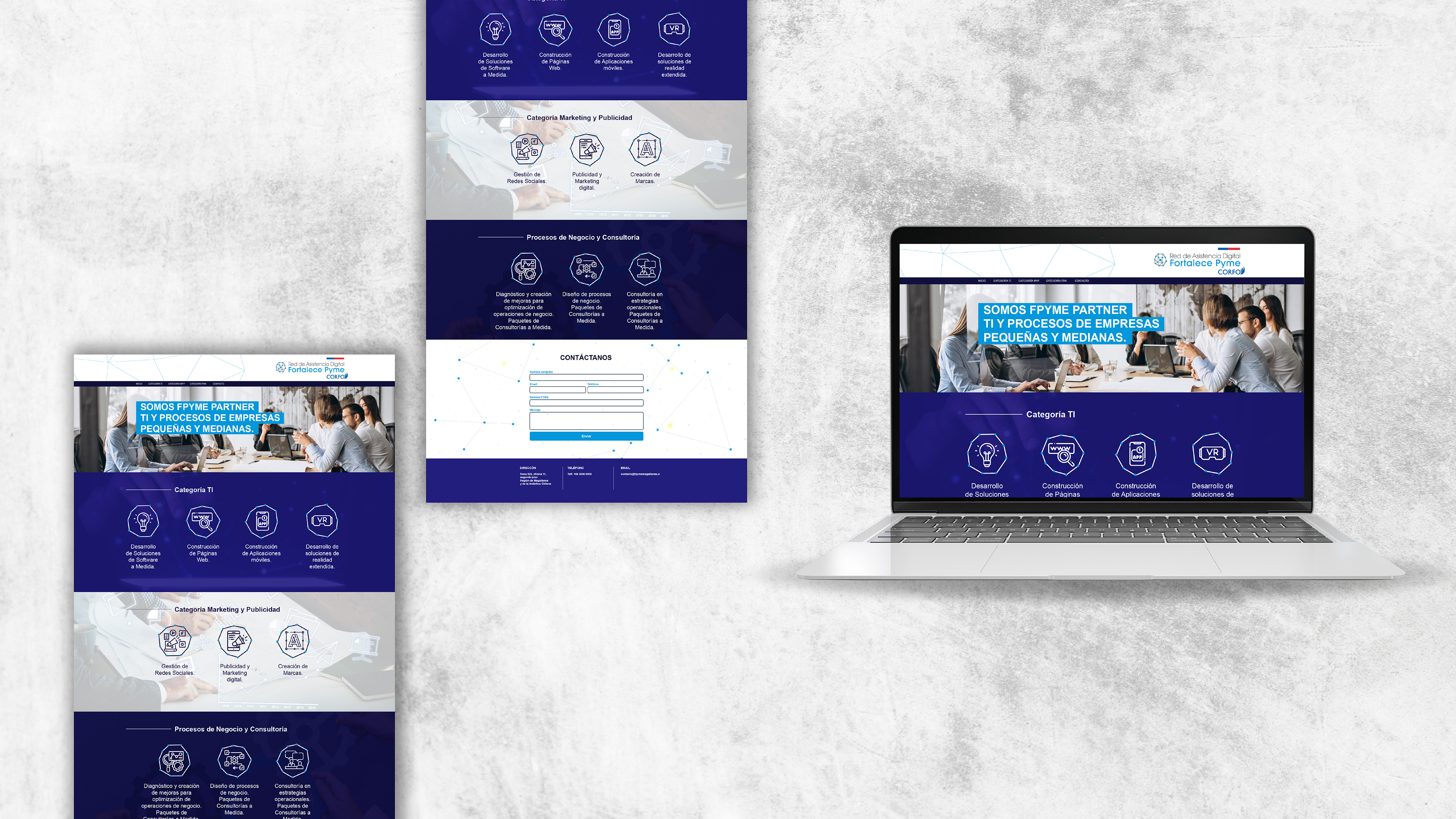 Diseño web para Fpyme Magallanes