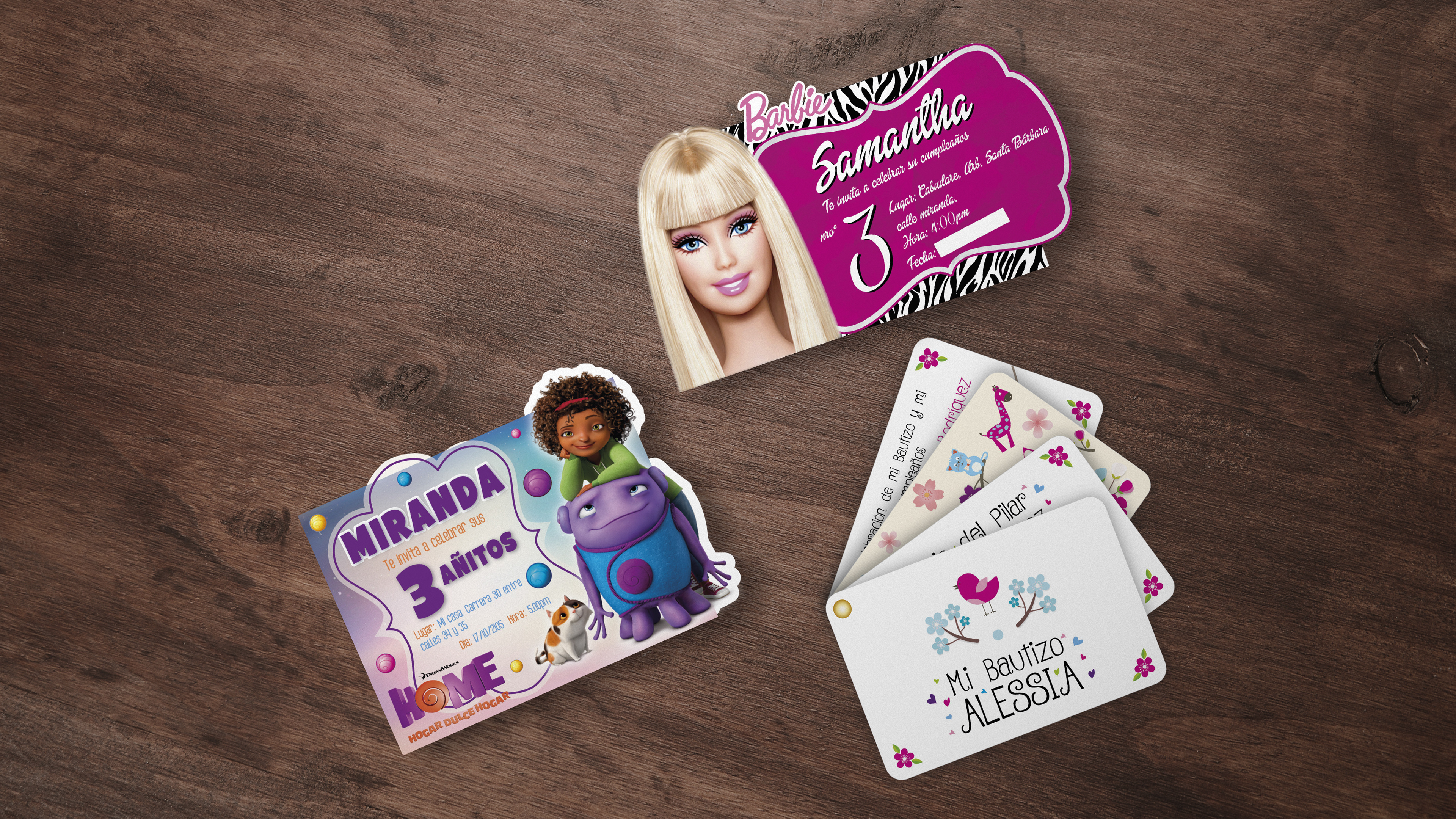 Tarjetas de invitación