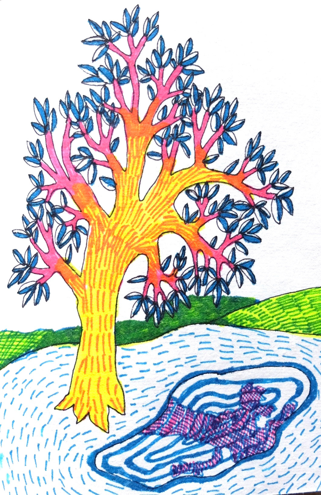 ink on paper, 2021