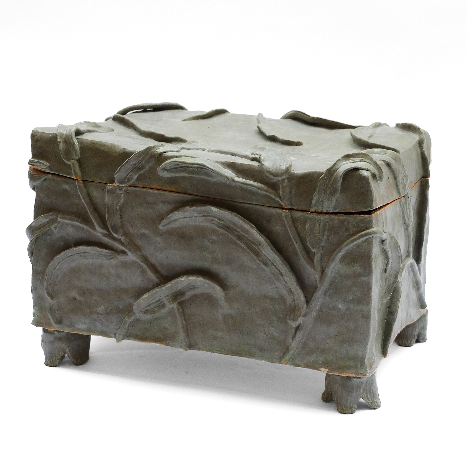 Closed Case, 2025, H: 9", W:8.5", H: 13", stoneware, glaze.