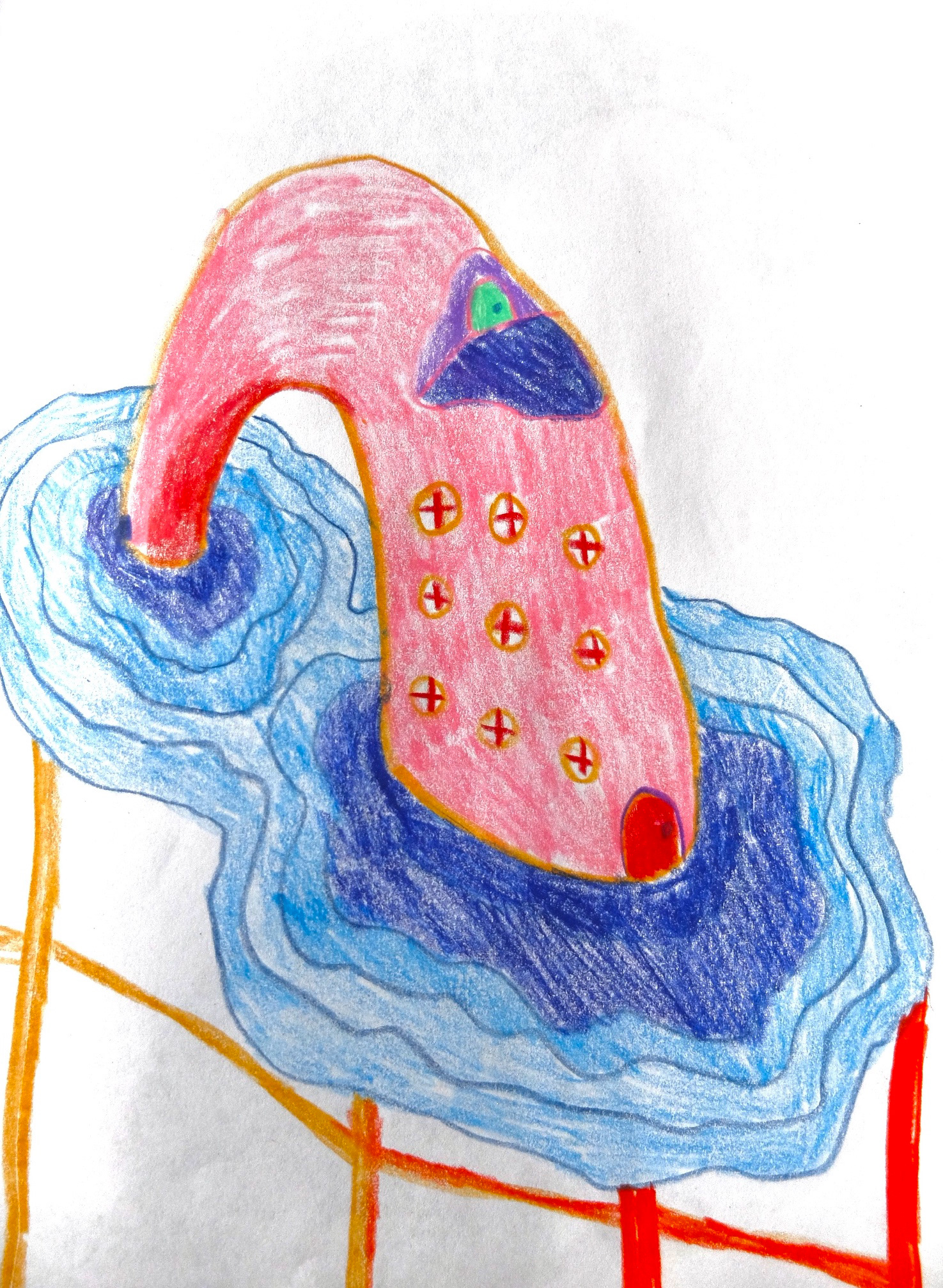 colored pencil sketch, 2021