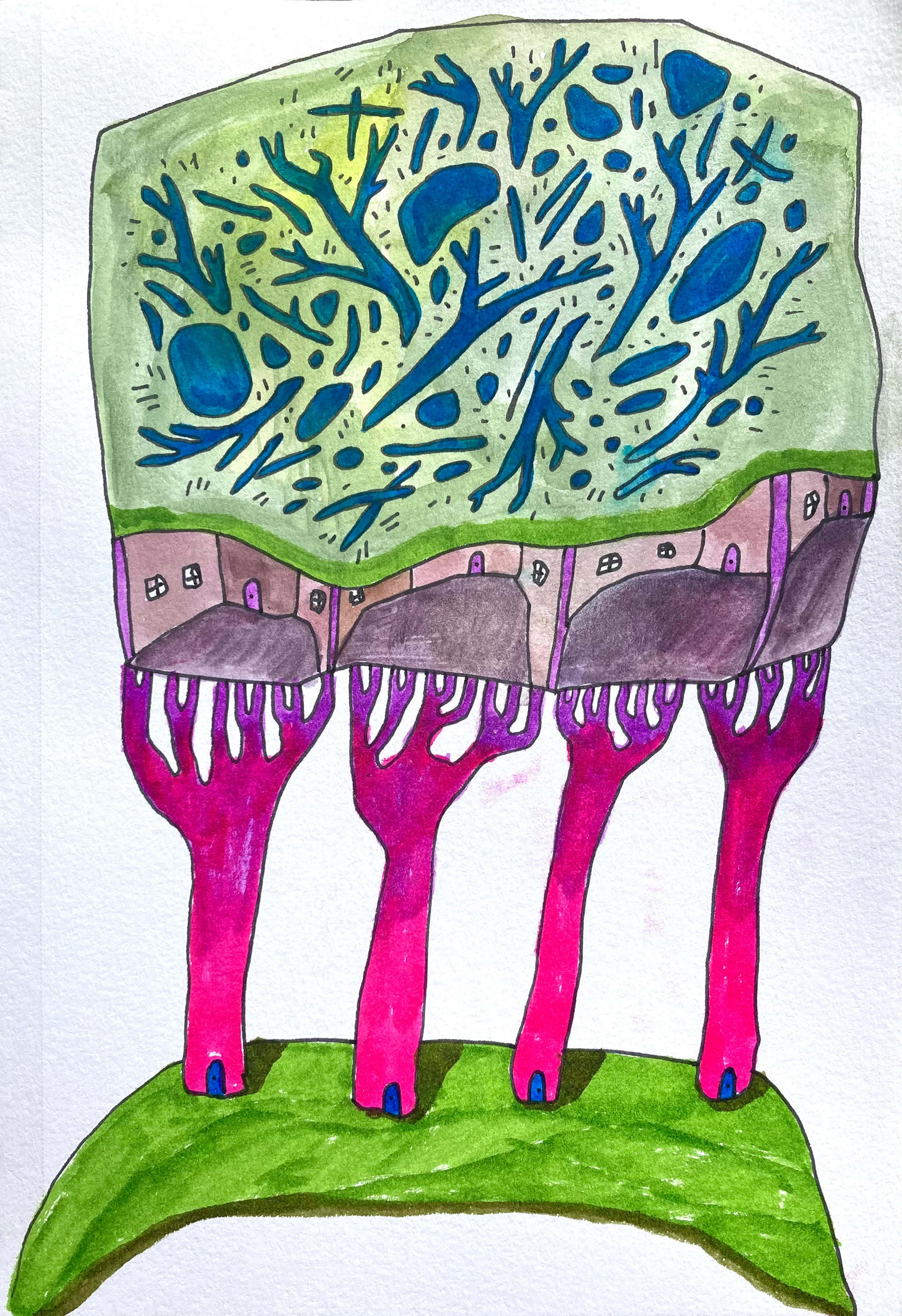 debris, 2022, 5"x8"