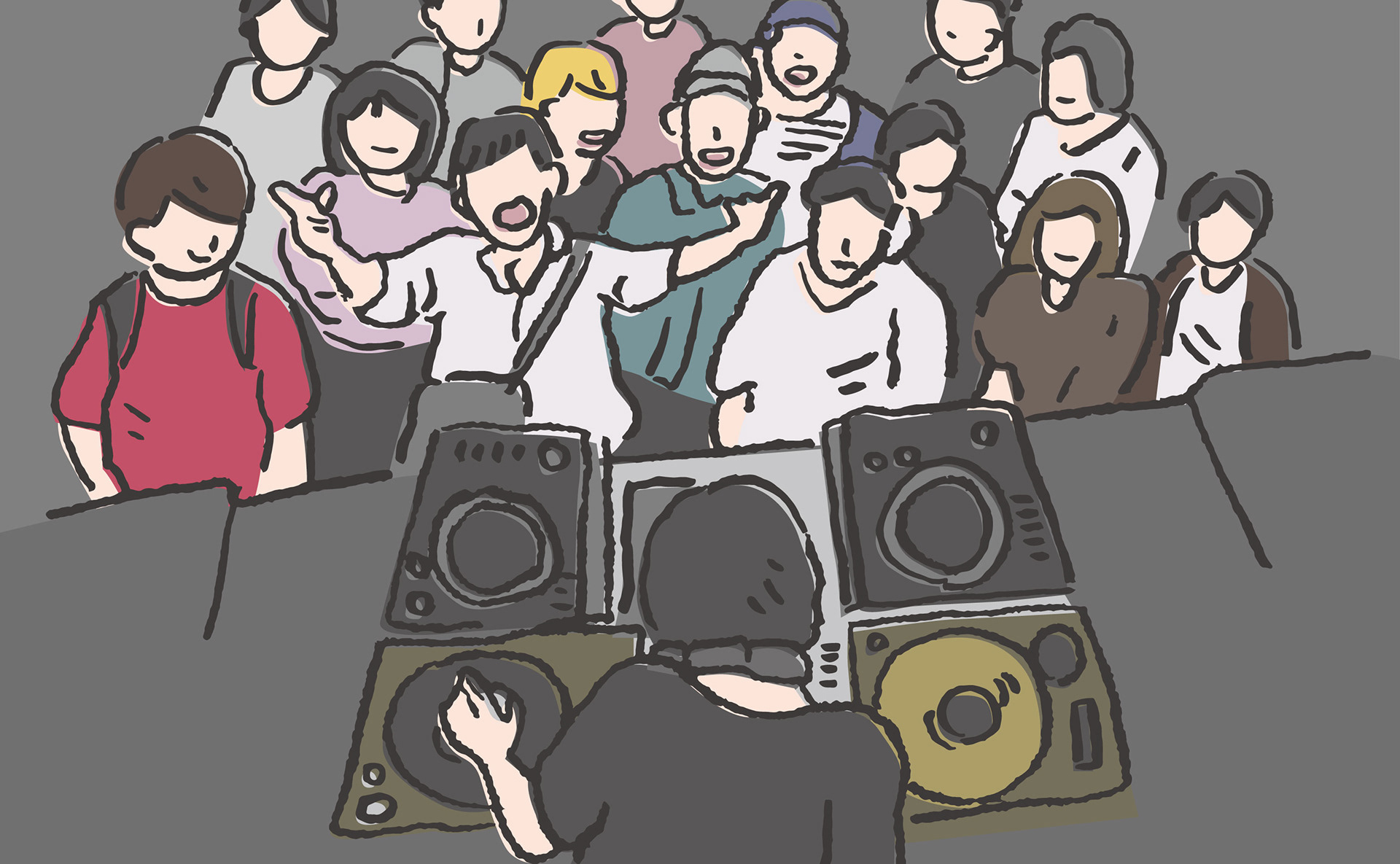 もっと身近なクラブカルチャーvol.4 アイキャッチ・記事内のイラストを作成しました。