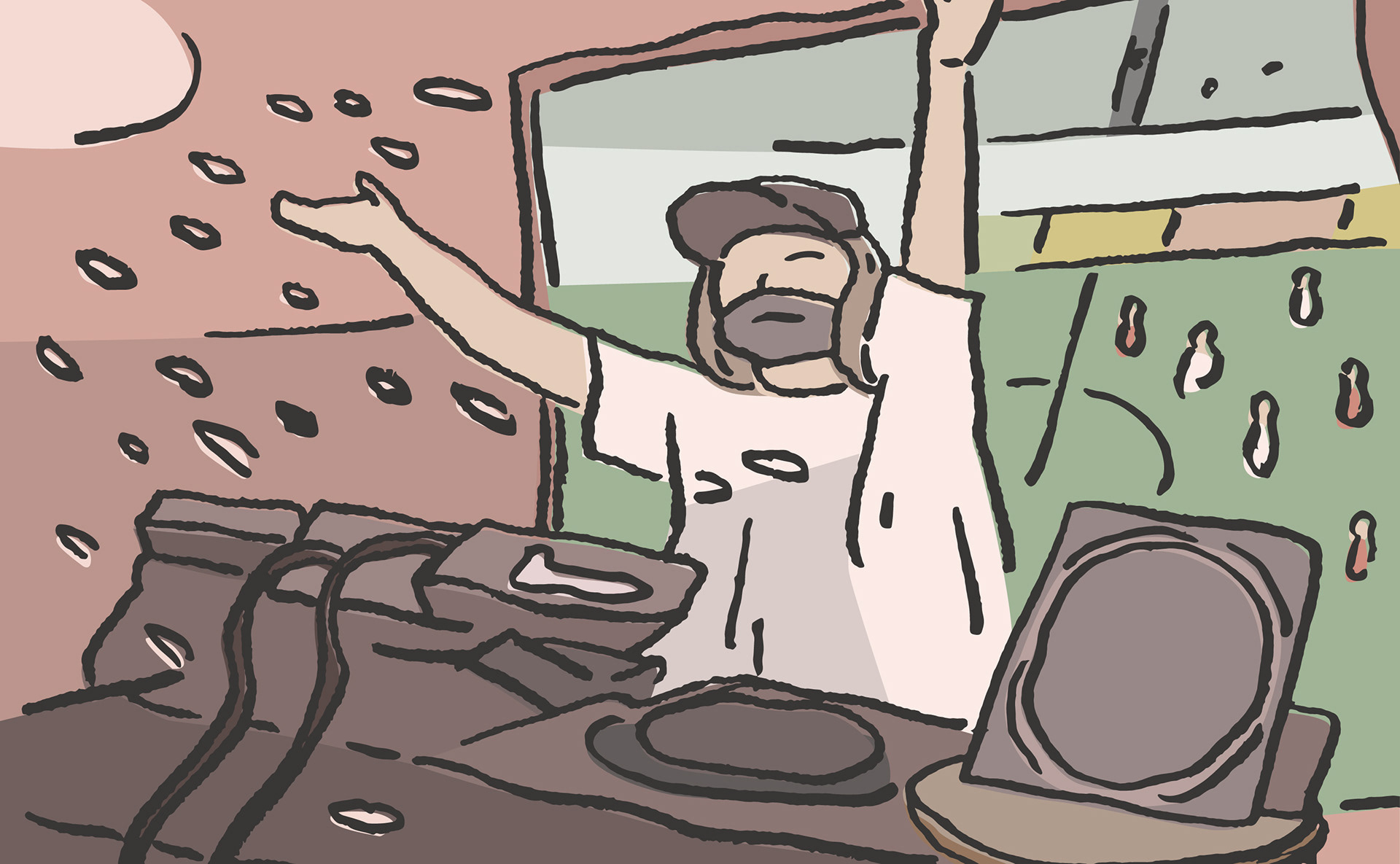 もっと身近なクラブカルチャーvol.5 アイキャッチ・記事内のイラストを作成しました。